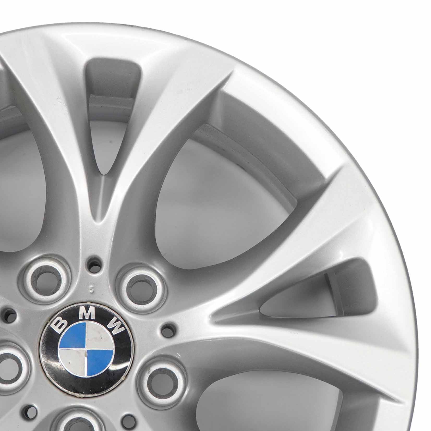 BMW X3 E83 Silberne Leichtmetall felge 17" V-Speiche 279 8J ET:46 3451879