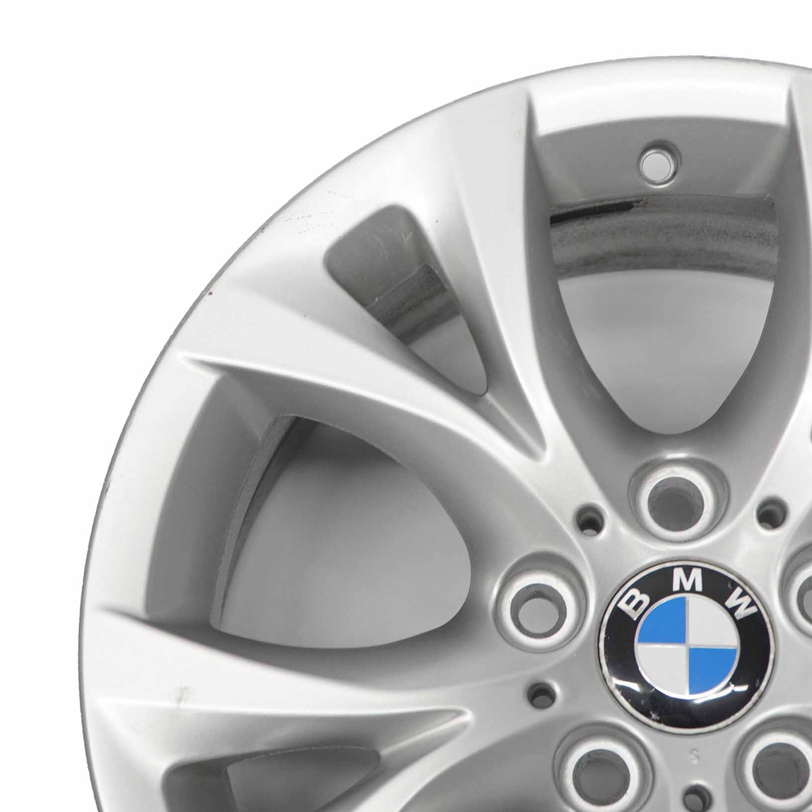 BMW X3 E83 Silberne Leichtmetall felge 17" V-Speiche 279 8J ET:46 3451879