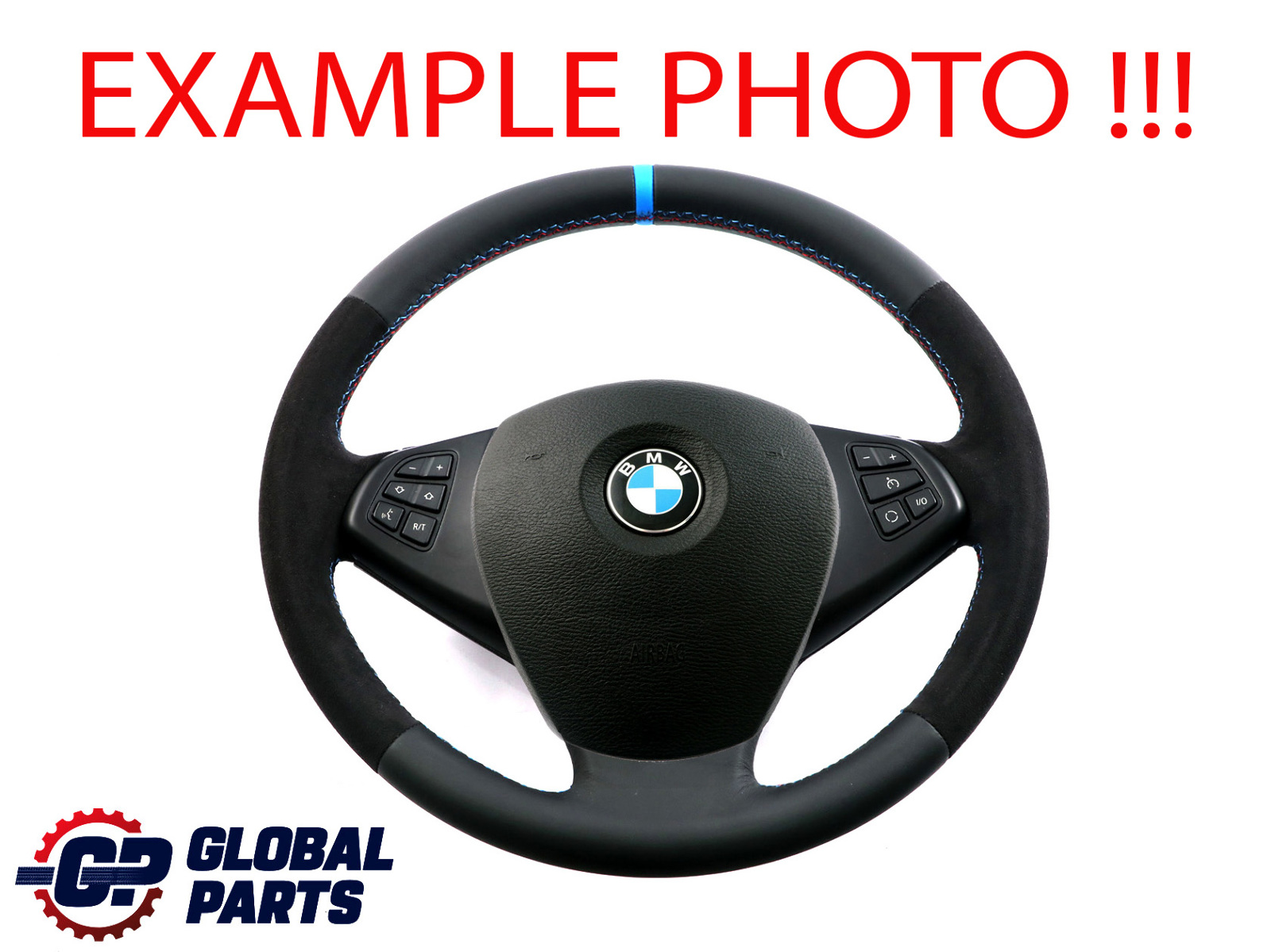 BMW X3 Series E83 LCI NEW Black Leather /Alcantara Steering Wheel M-tricoloured