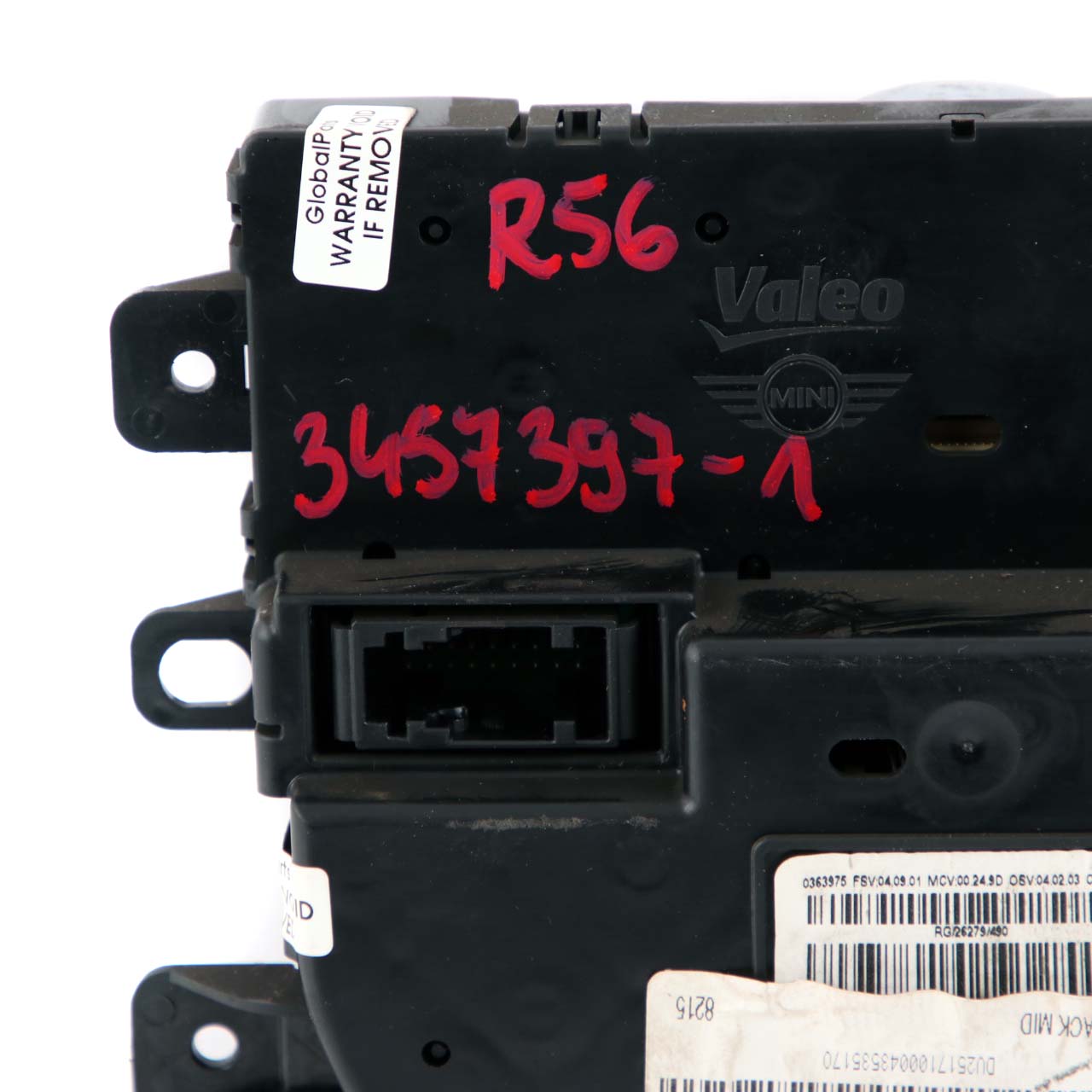 Mini Cooper 5 R55 R56 LCI Automatic Air Conditioning Control Switch 3456300