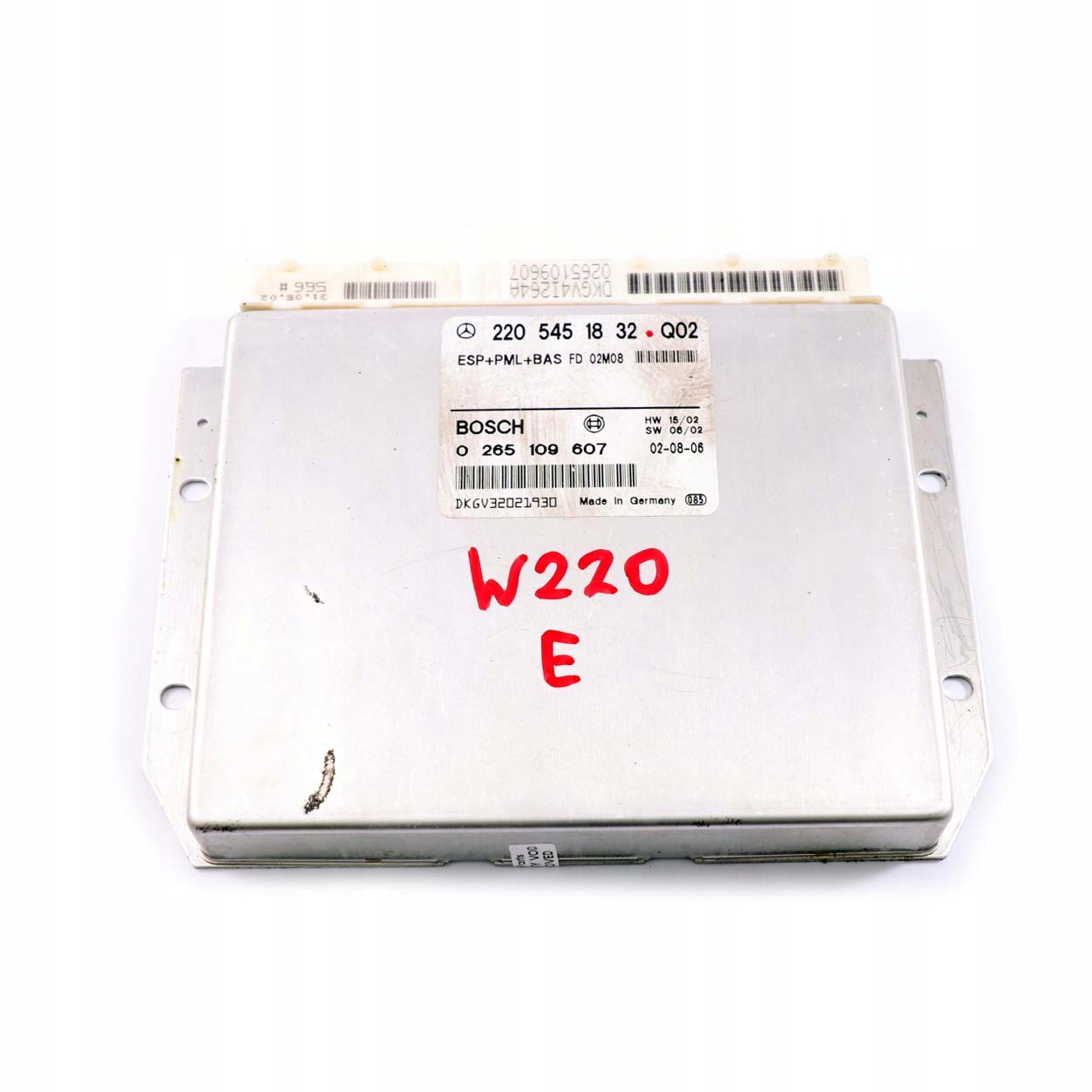 Mercedes-Benz S-Klasse W220 ESP PML BAS Steuergerät ECU Modul A2205451832