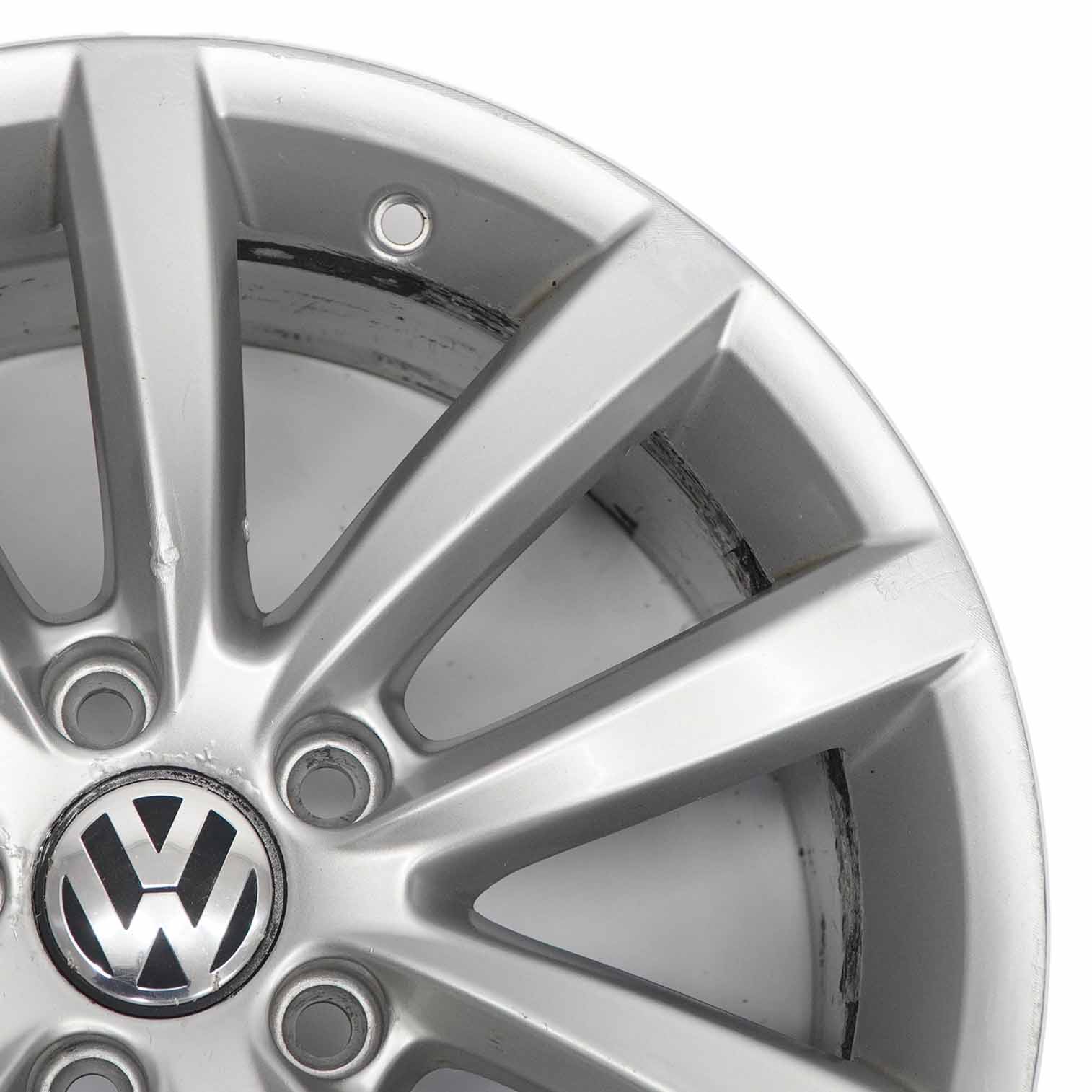 VW Volkswagen Passat B7 Silver Wheel Alloy Rim 17" ET:47 7,5J 3AA601025AD