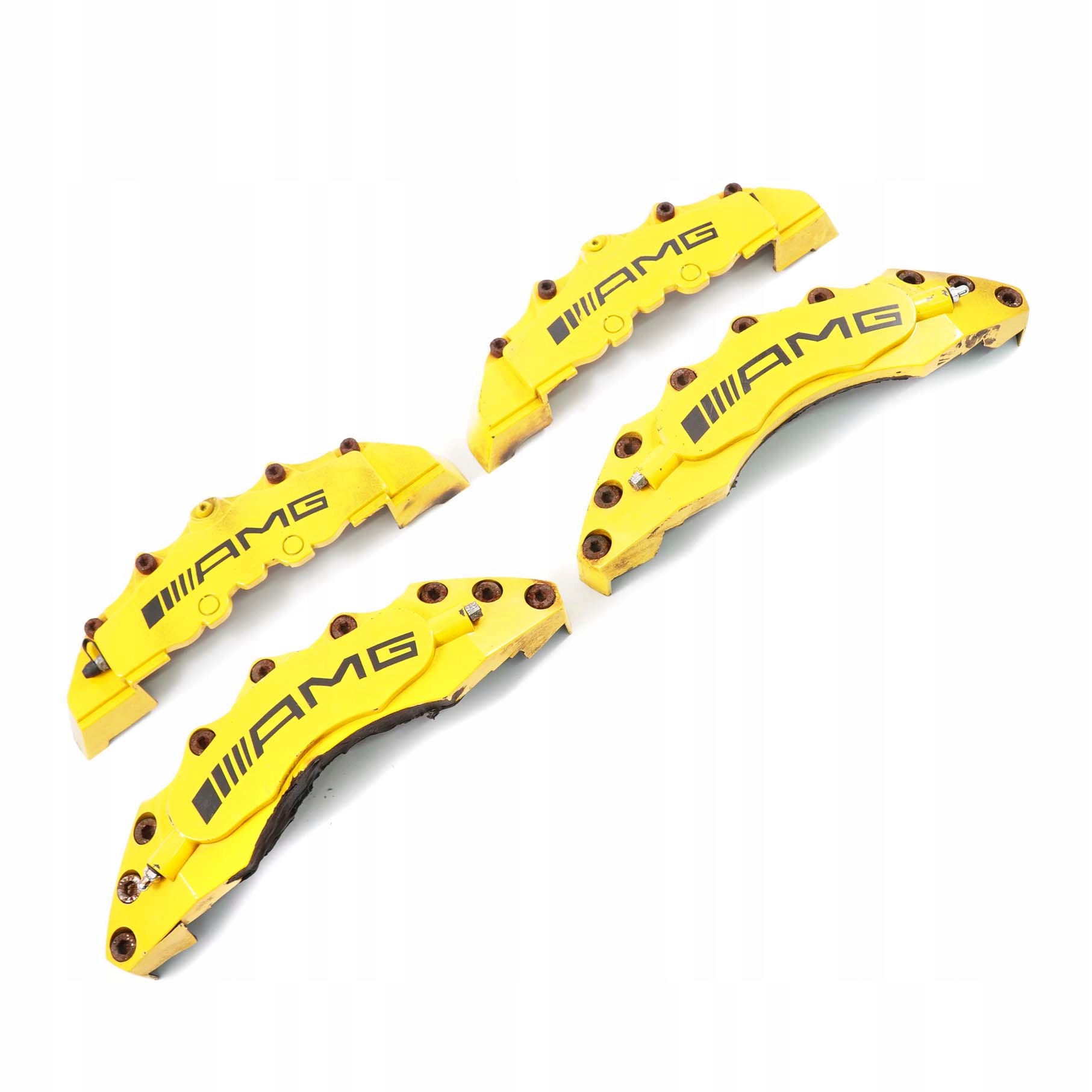 Mercedes-Benz C-Class W204 AMG Front Rear Brake Caliper Cover Kit Set Yellow