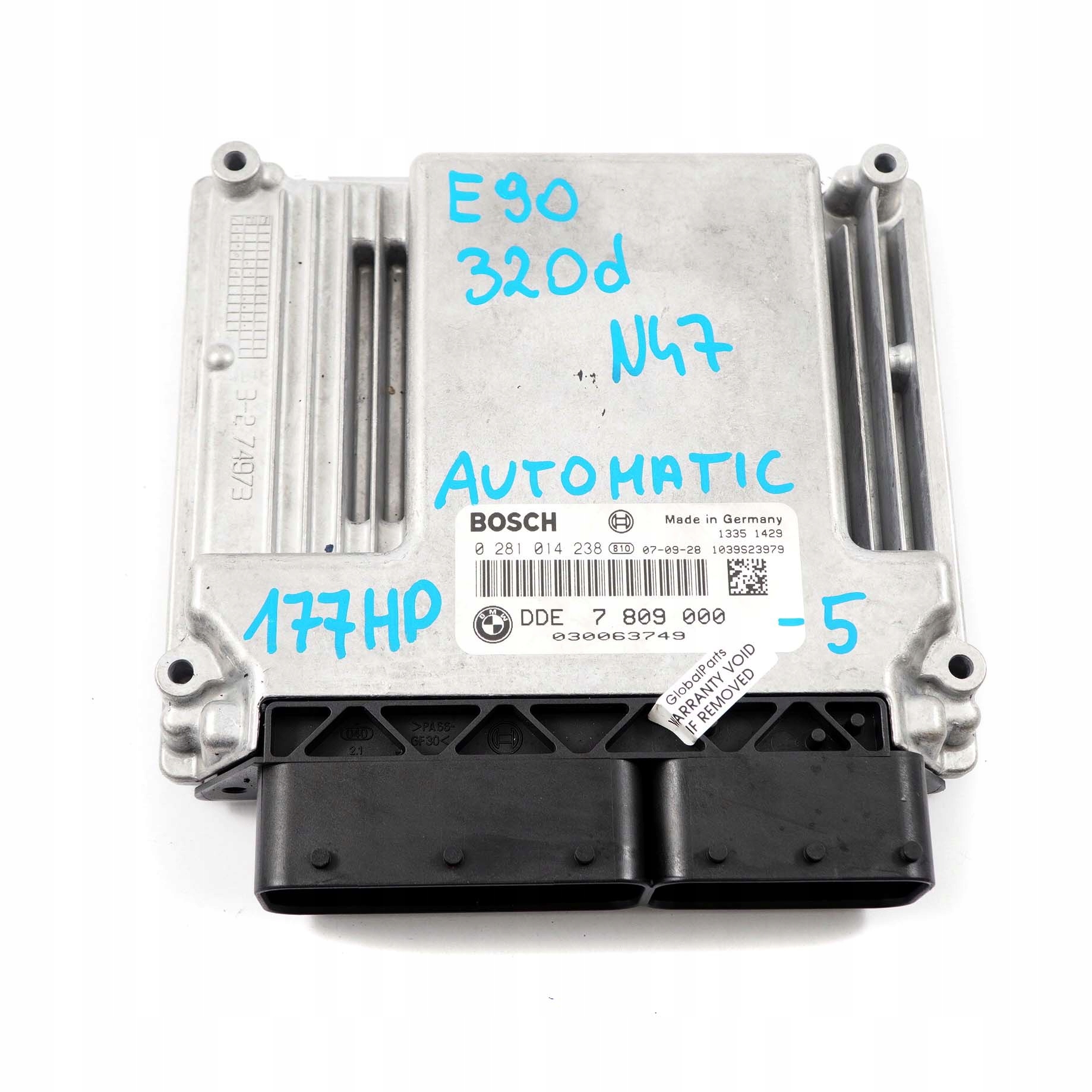 BMW E60 E87 E90 120d 320d 520d N47 177PS ECU Kit Steuergerät DDE 7809000 + CAS