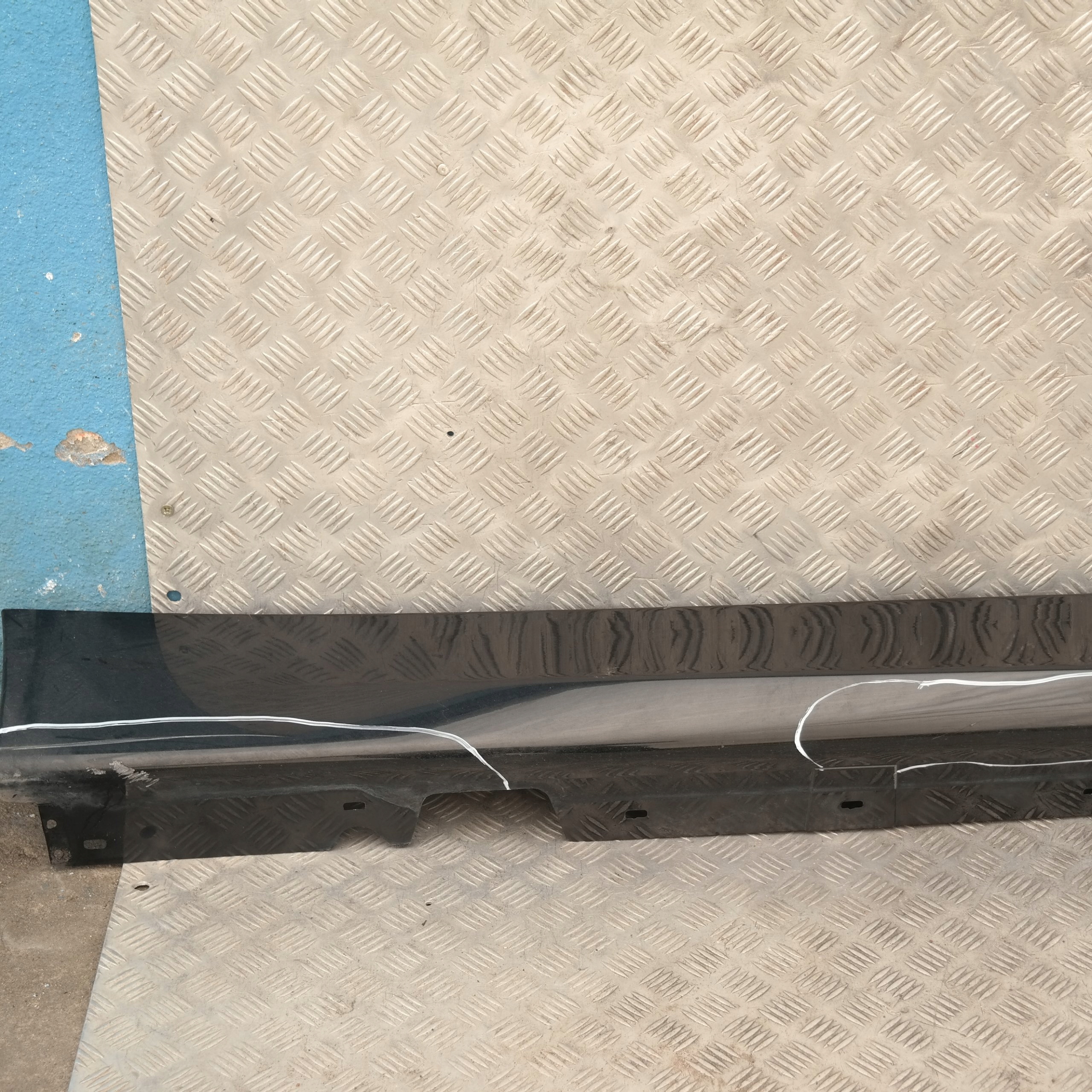 BMW 3 SERIES 7 E90 E91 Sill strip side skirt right O/S Black Sapphire Metallic