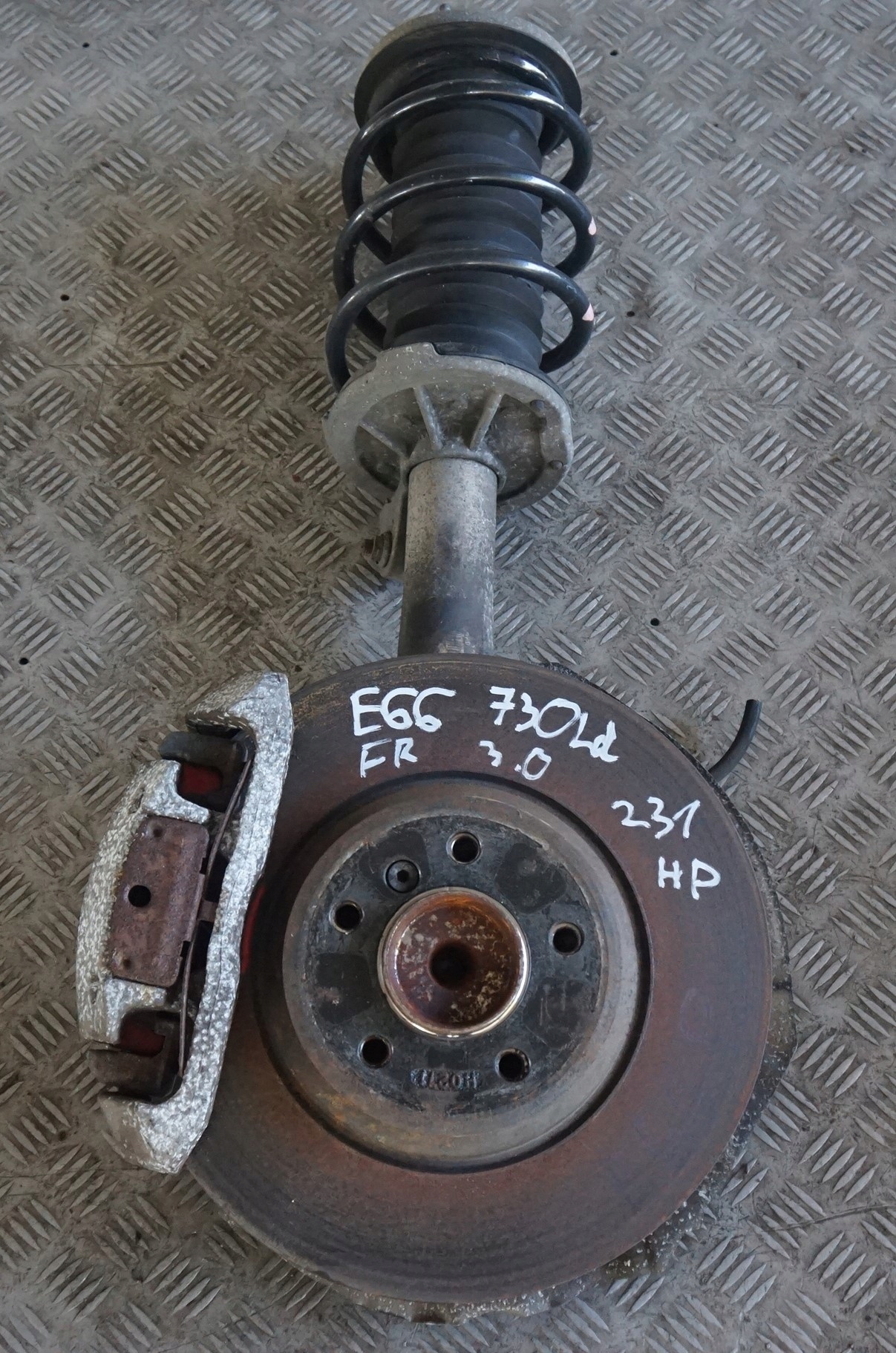 BMW 7 Series E66 730Ld M57N2 Front Right O/S Spring Strut Leg Brake Suspension