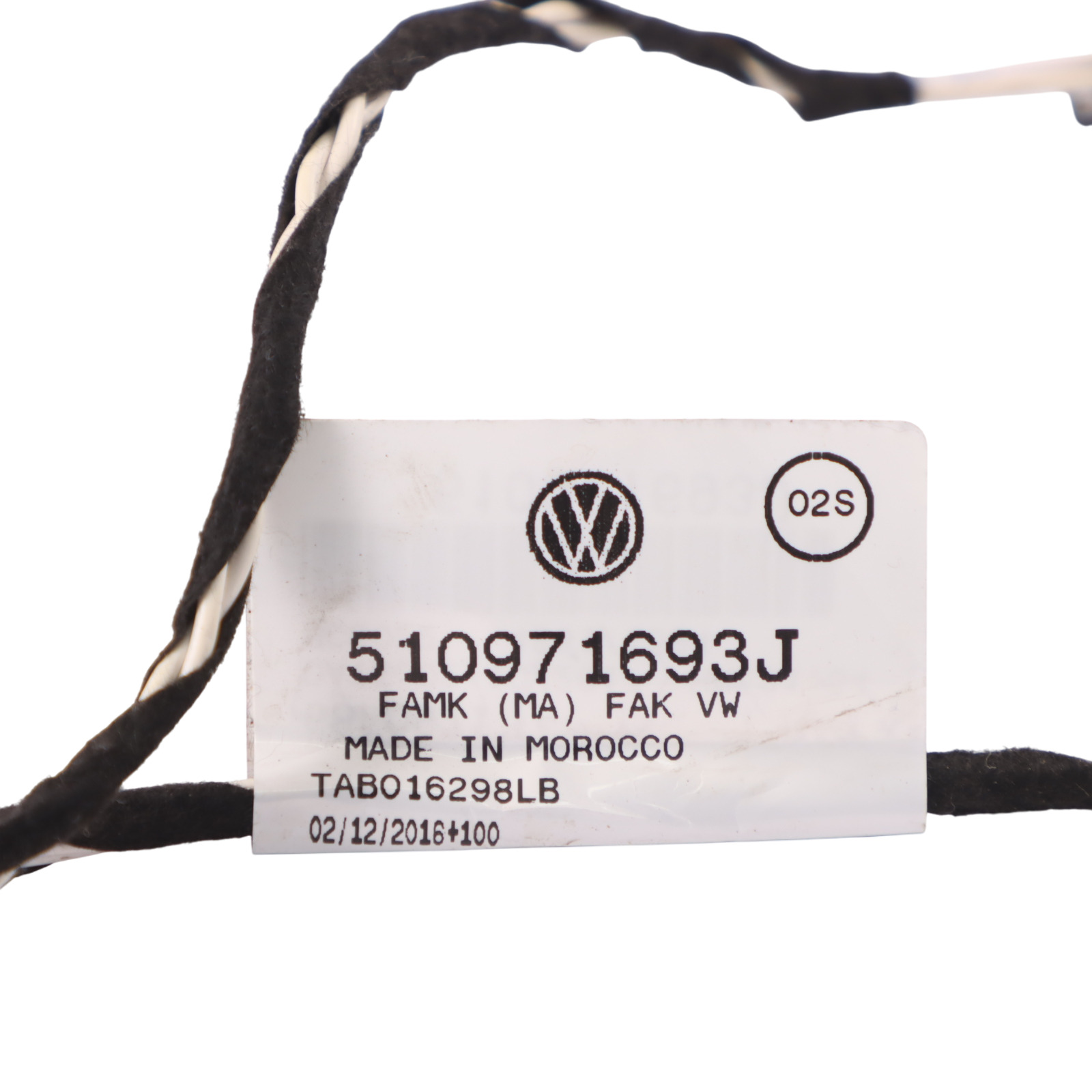 Volkswagen Golf Sportsvan Door Harness Rear Left N/S Door Wiring Loom 510971693J