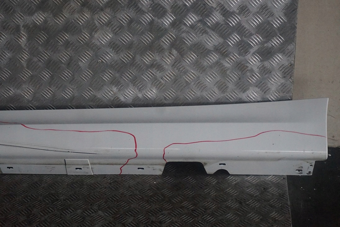 BMW 3 Series E90 E91 M Sport Sill Strip Side Skirt Left N/S Alpinweiss White