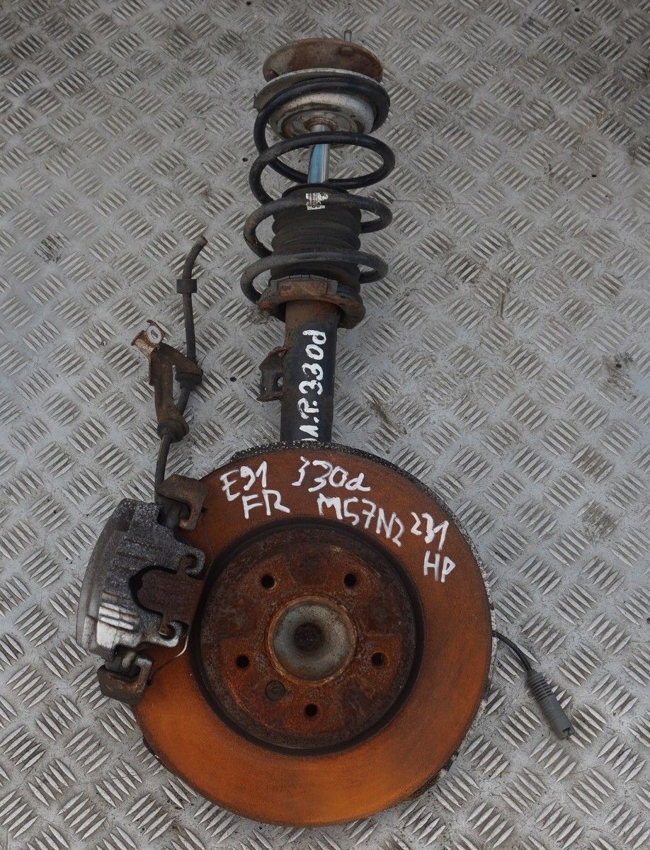 BMW 3 Series E91 330d M57N2 Front Right O/S Spring Strut Brake Suspension Leg Hub