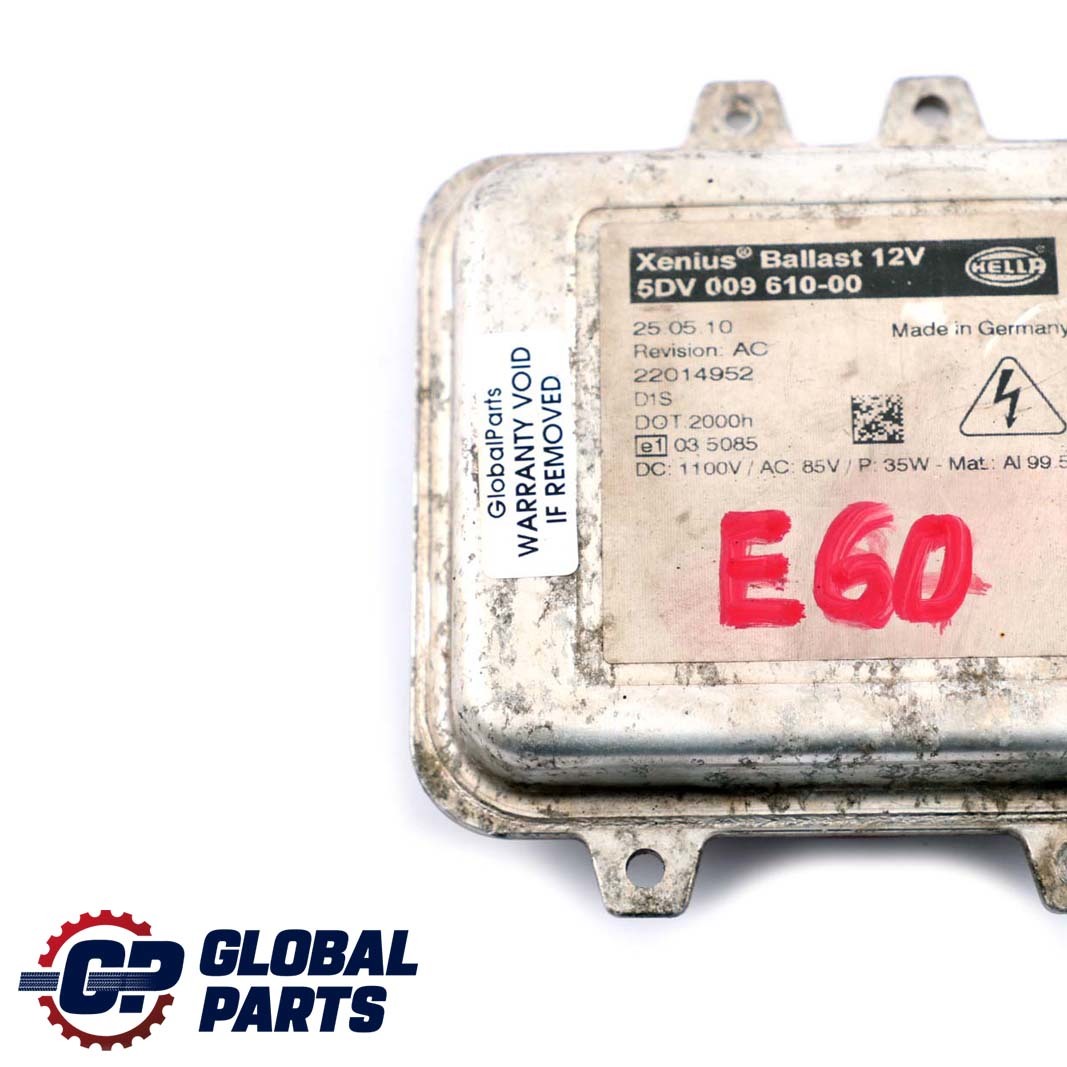 *BMW 5 E60 Hella Xenon Steuergerät LWR Leistungsmodul ECU 5DV 009 610-00