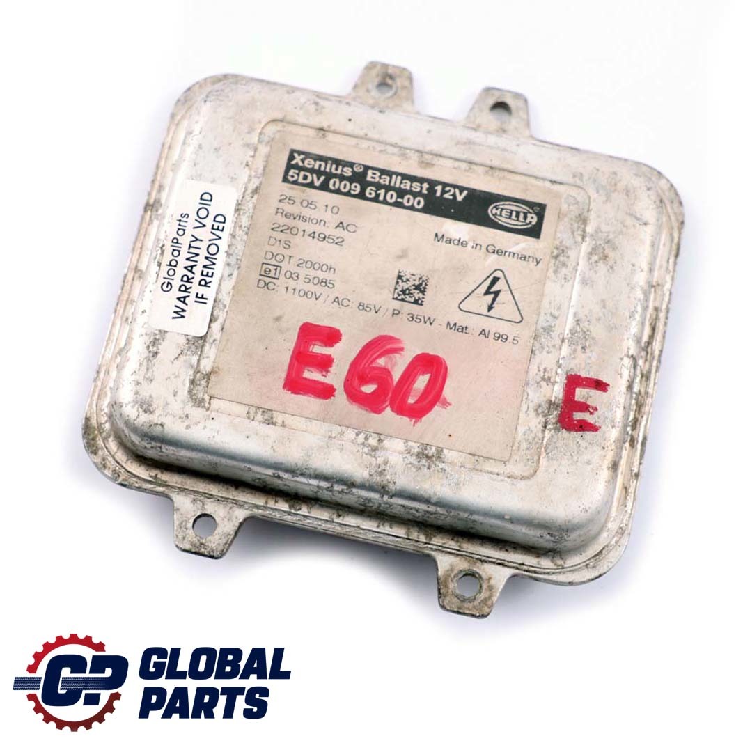 *BMW 5 E60 Hella Xenon Steuergerät LWR Leistungsmodul ECU 5DV 009 610-00