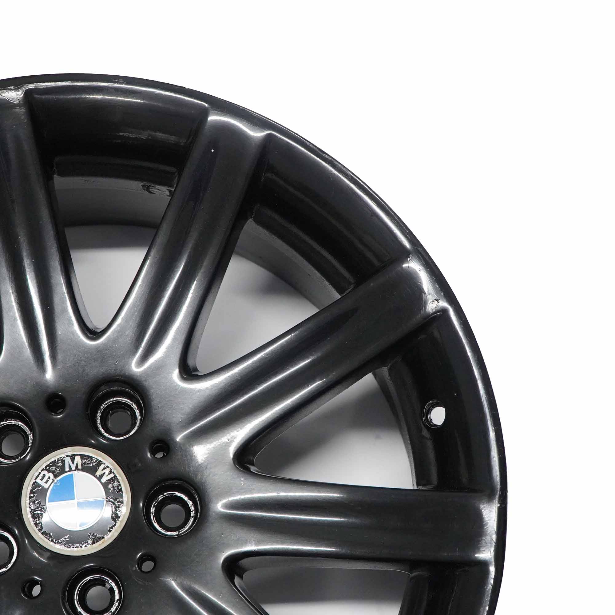 BMW E65 Vorne Felge Alufelge 19" Schwarz Rad Sternspeiche 95 ET:24 9J 6753241