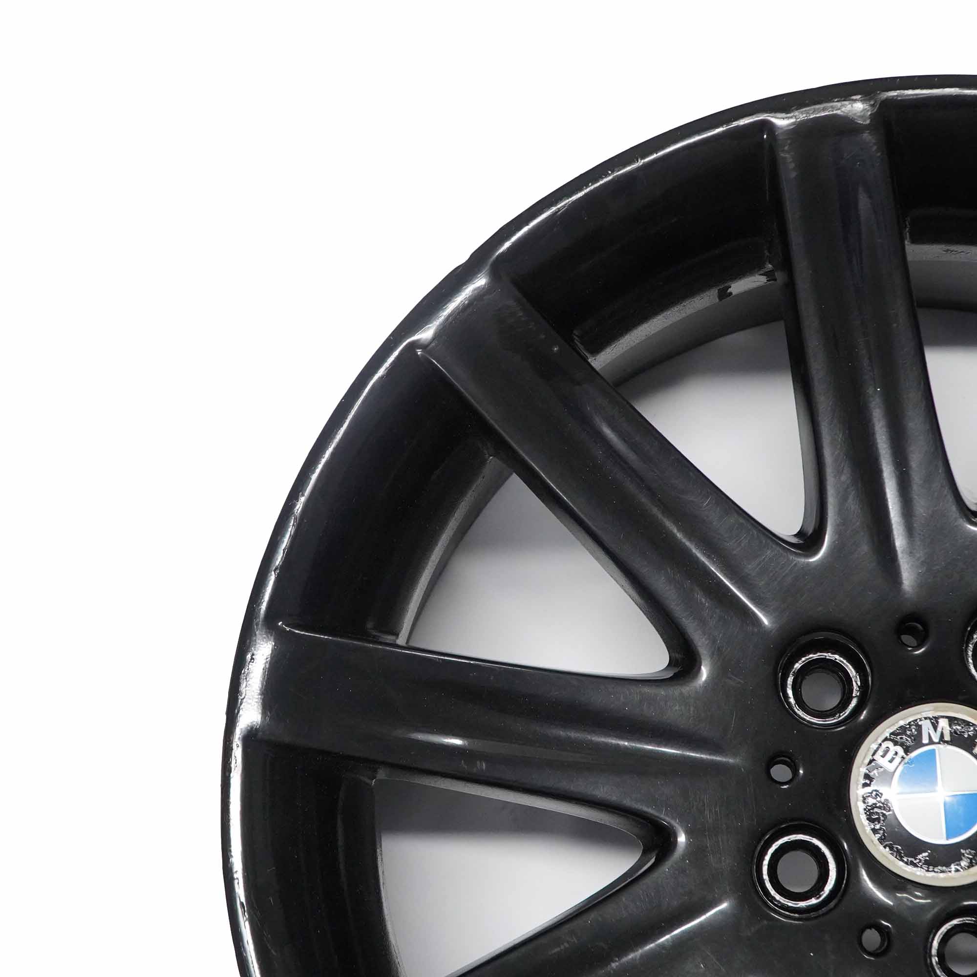 BMW E65 Vorne Felge Alufelge 19" Schwarz Rad Sternspeiche 95 ET:24 9J 6753241