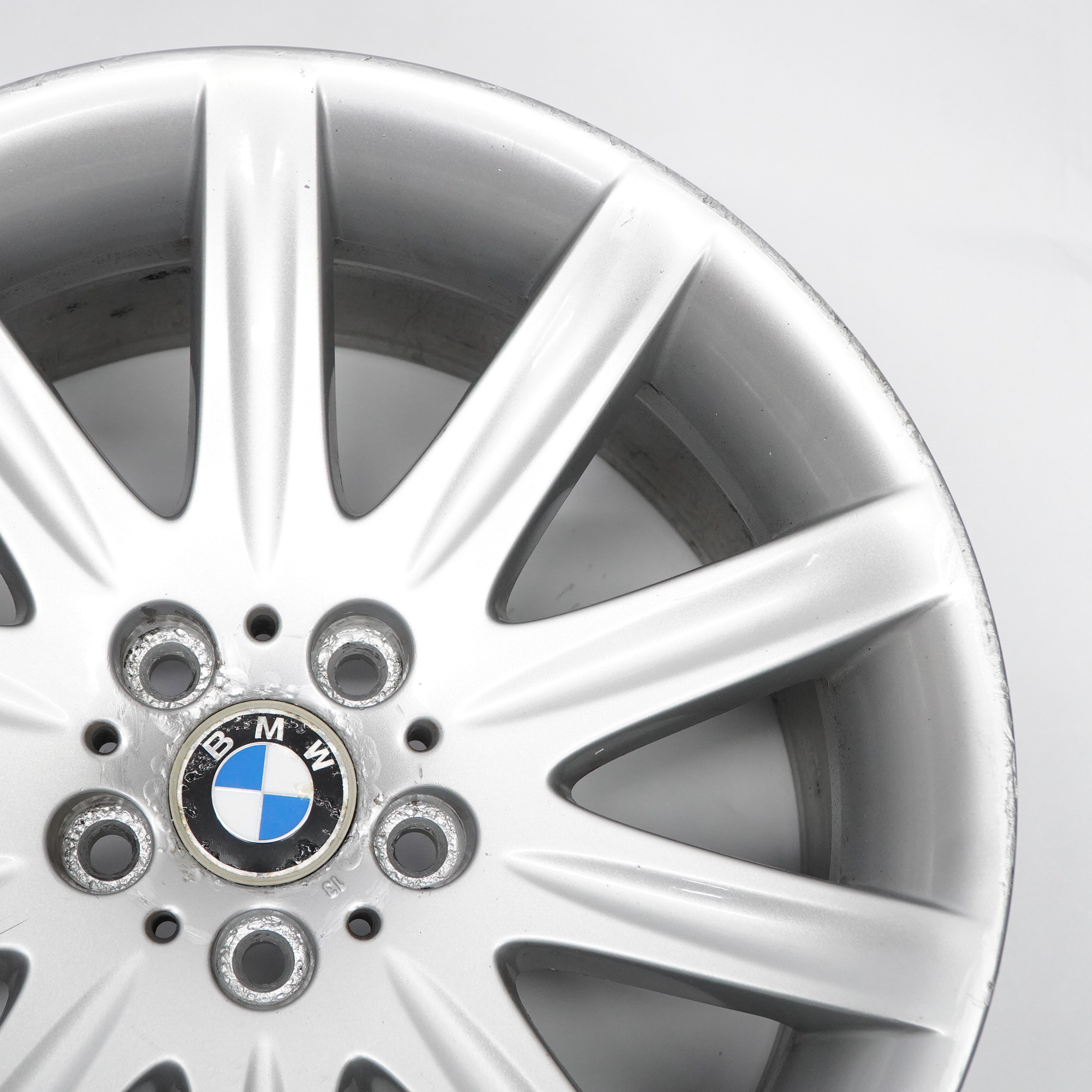 BMW E65 E66 Hinten Silberne Leicht metall felge 19" 10J ET:24 6753242