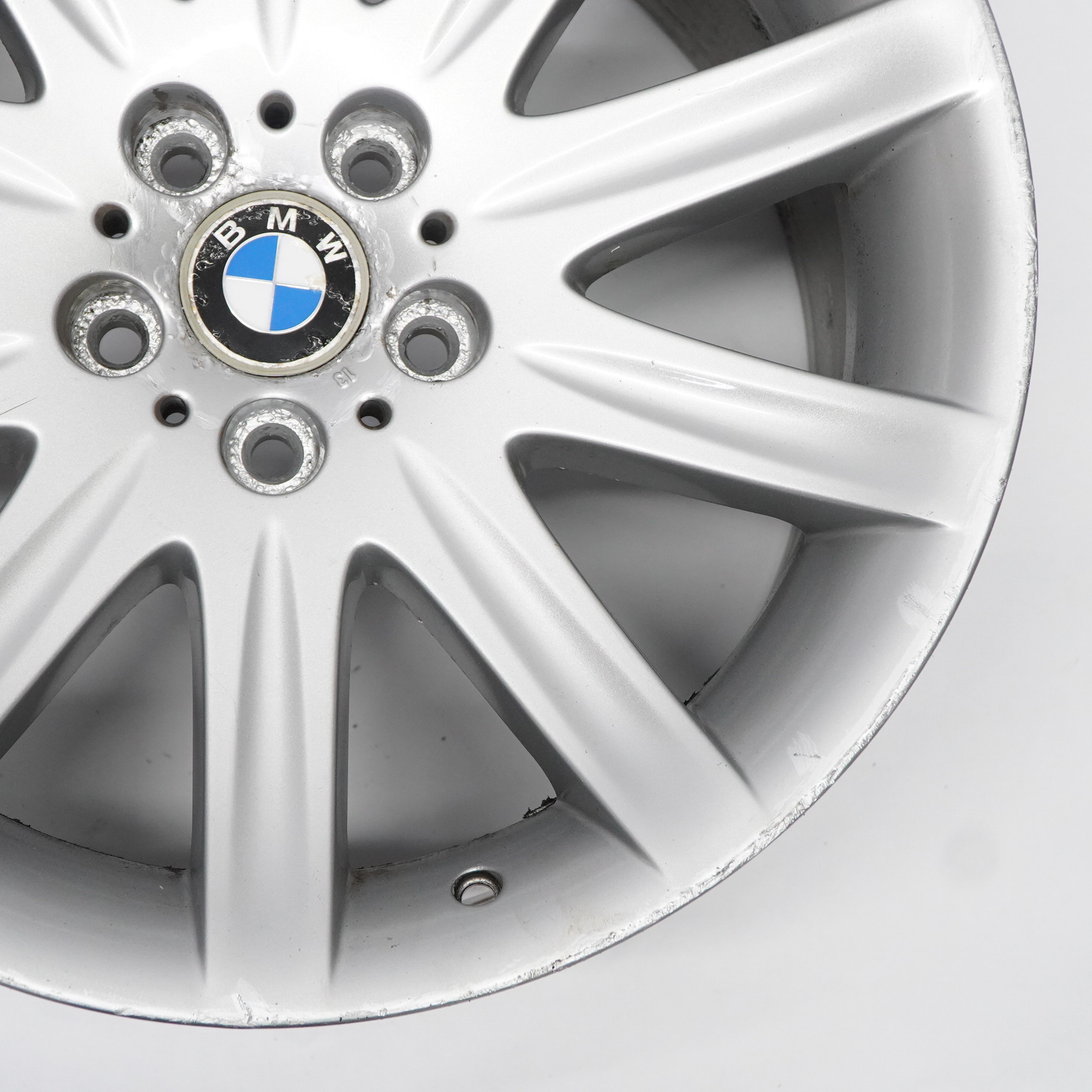 BMW E65 E66 Hinten Silberne Leicht metall felge 19" 10J ET:24 6753242