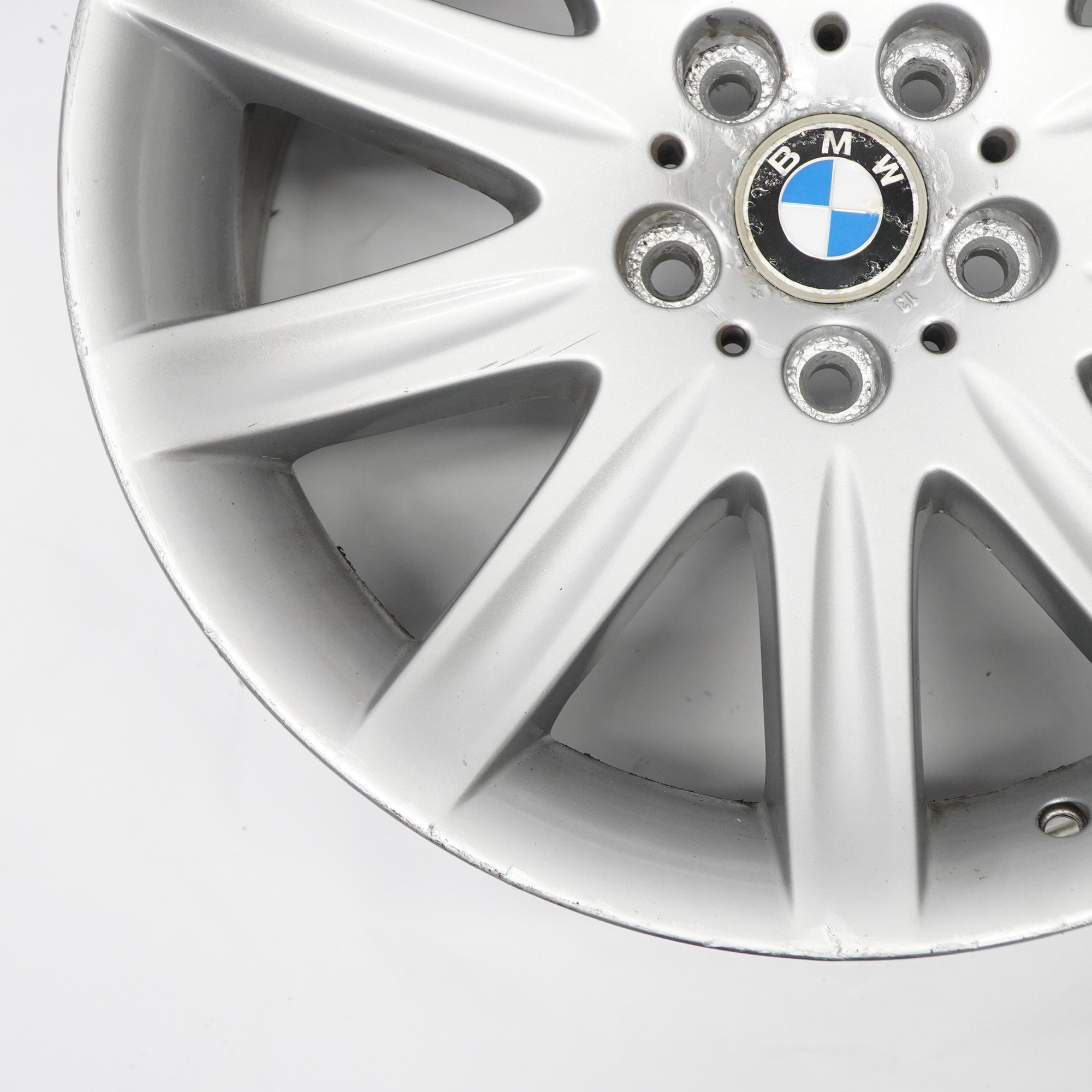 BMW E65 E66 Hinten Silberne Leicht metall felge 19" 10J ET:24 6753242