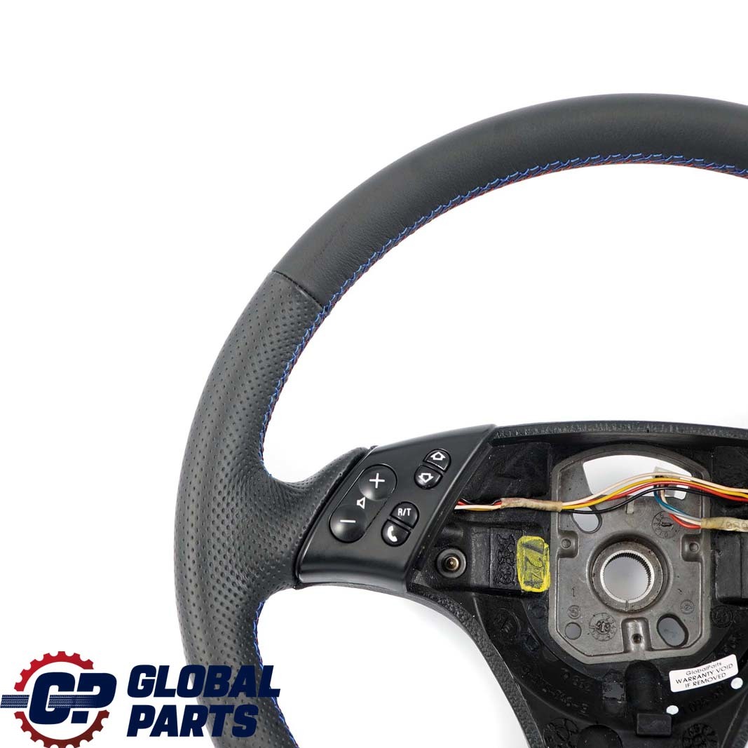 BMW 3 Series E46 NEW Sport Black Leather Steering Wheel M-tricolored Threads