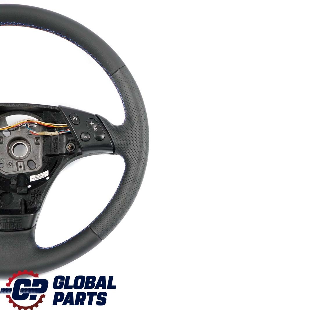 BMW 3 Series E46 NEW Sport Black Leather Steering Wheel M-tricolored Threads