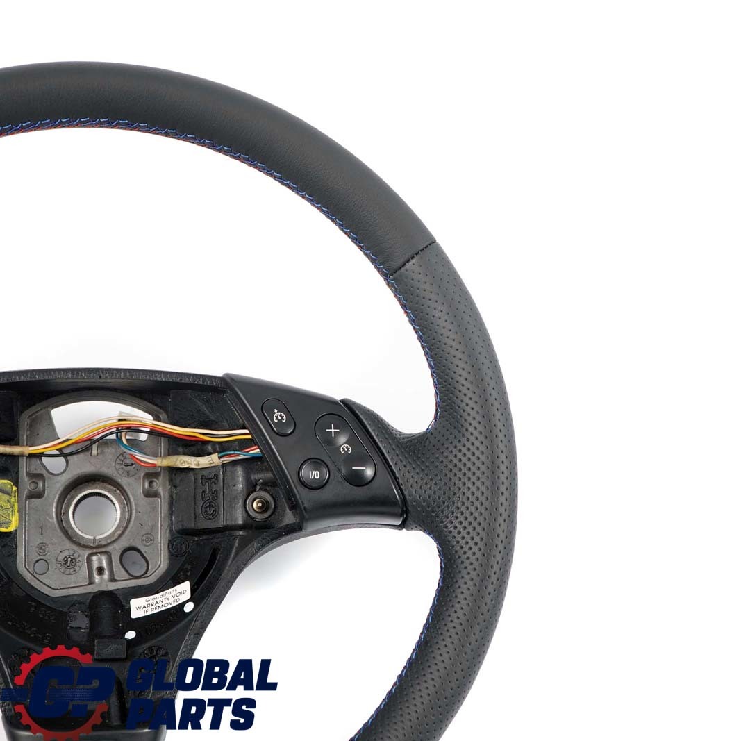 BMW 3 Series E46 NEW Sport Black Leather Steering Wheel M-tricolored Threads