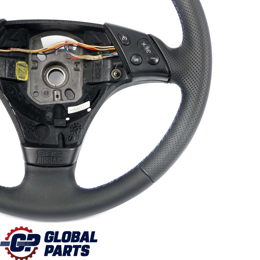 BMW 3 Series E46 NEW Sport Black Leather Steering Wheel M-tricolored Threads