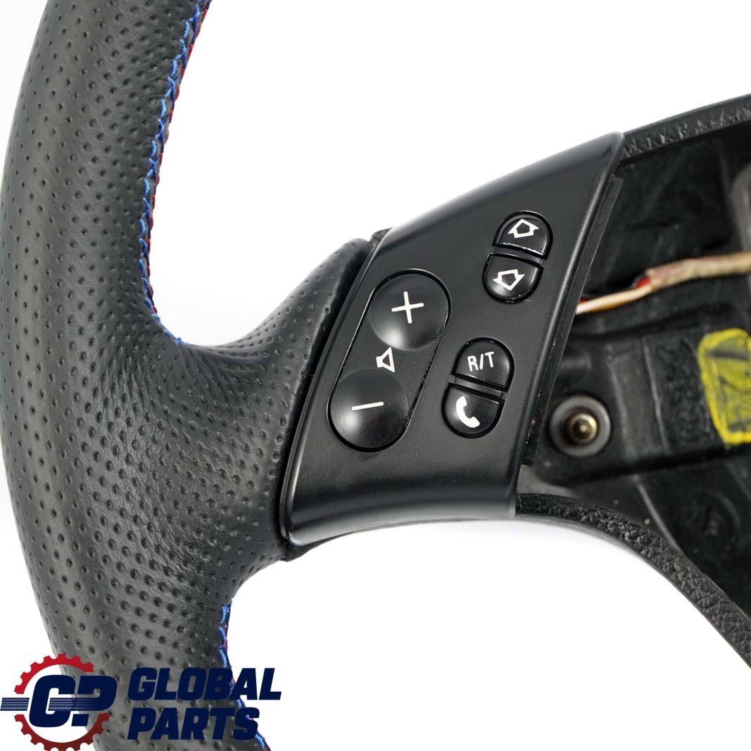 BMW 3 Series E46 NEW Sport Black Leather Steering Wheel M-tricolored Threads