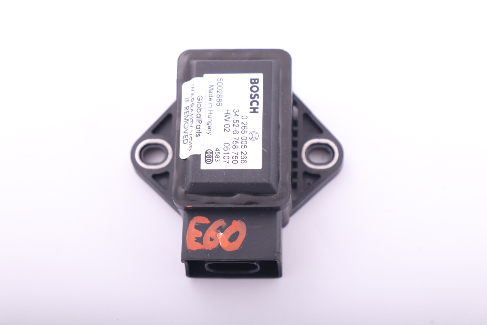 *BMW 5 er E60 E61 E63 E64 DSC Steuergerät Drehratensensor Sensor 0265005266