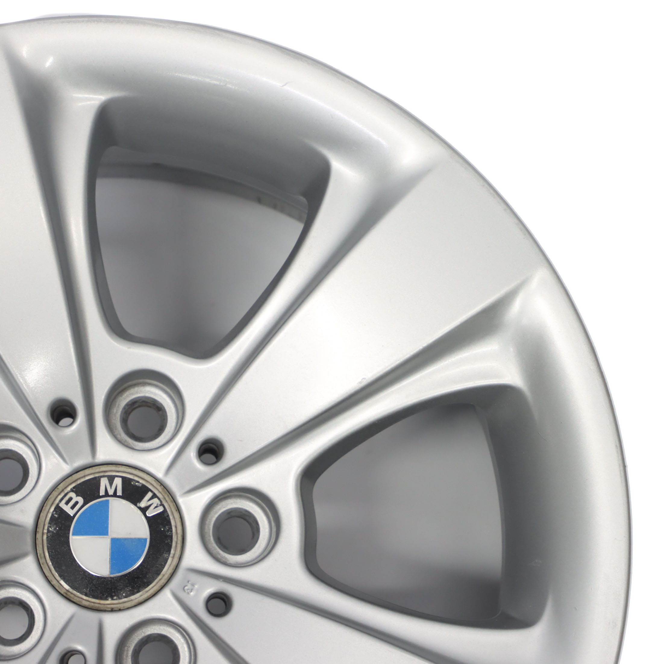 Wheel Rim BMW E63 E64 Silver Alloy 17" Star Spoke 117 7,5J ET:14 6758776