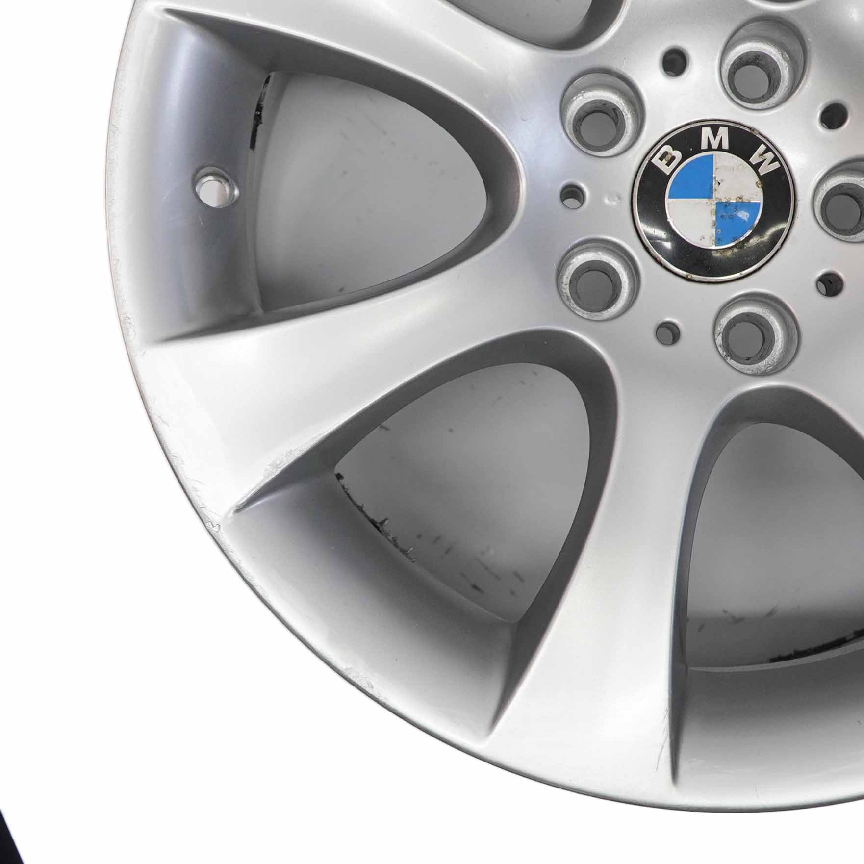 BMW E60 Silber Alu Felge Alufelge 18" Sternspeiche 124 9J ET:32 6760618