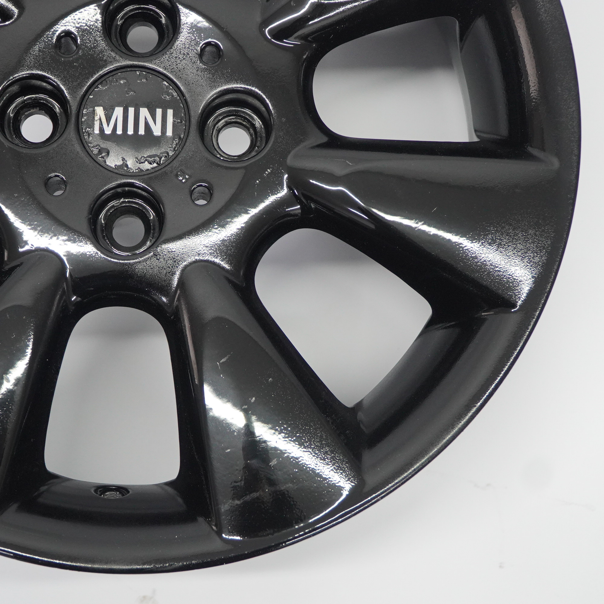 Mini Cooper R50 Schwarz Alufelge Felge 16" 6,5J ET:48 Rad 7 Fin Spoke 92 6763297