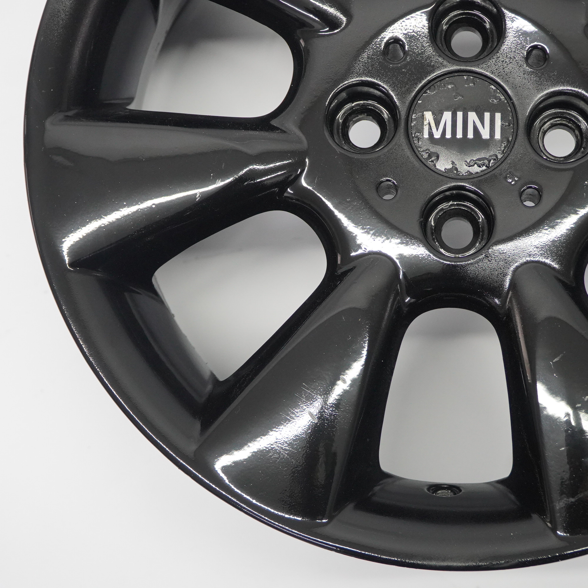 Mini Cooper R50 Schwarz Alufelge Felge 16" 6,5J ET:48 Rad 7 Fin Spoke 92 6763297