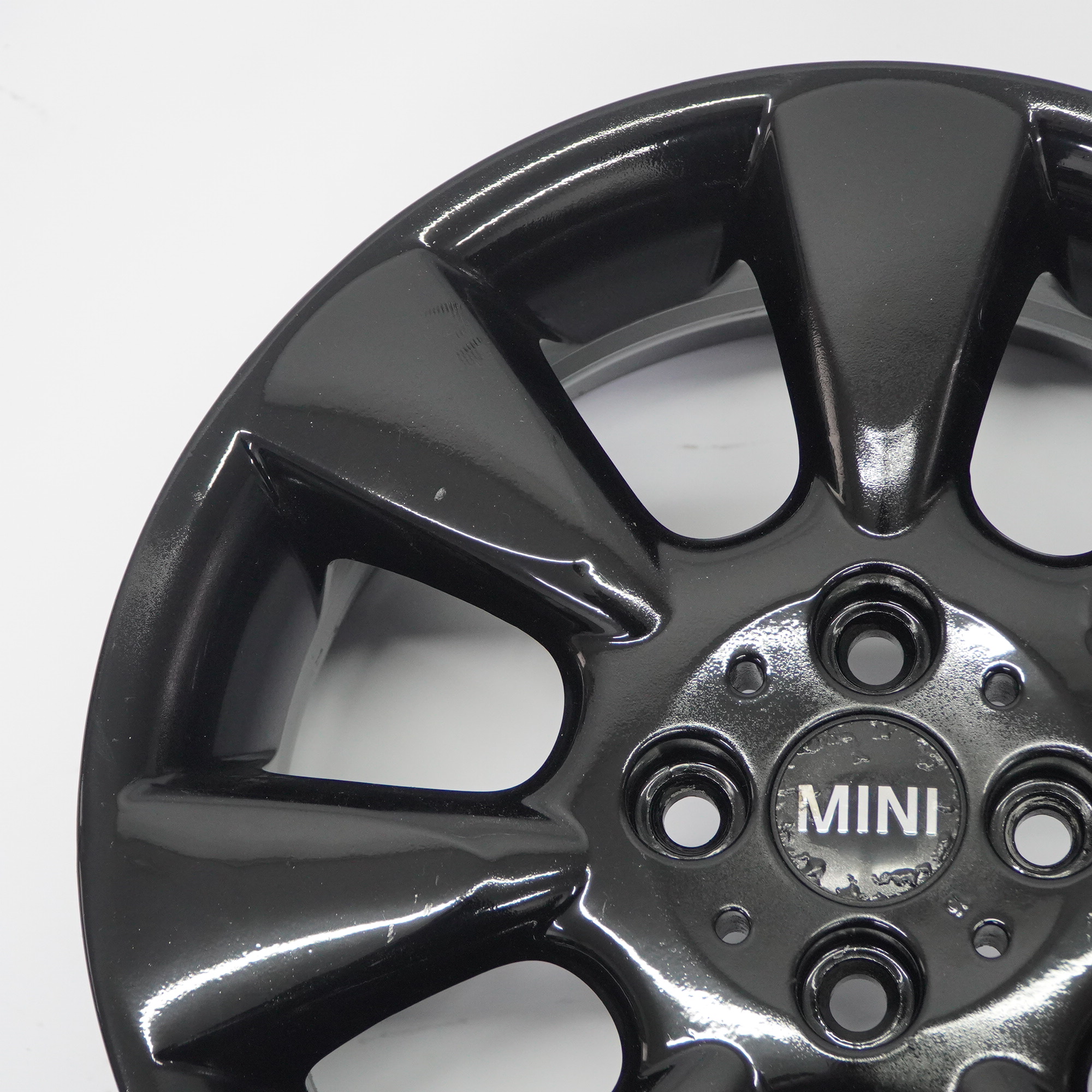 Mini Cooper R50 Schwarz Alufelge Felge 16" 6,5J ET:48 Rad 7 Fin Spoke 92 6763297