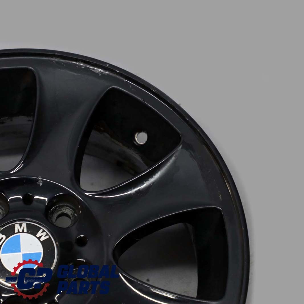 BMW E81 E82 E87 E88 Black Alloy Wheel Rim 16" 7J ET:44 Spider Spoke 151 6769402