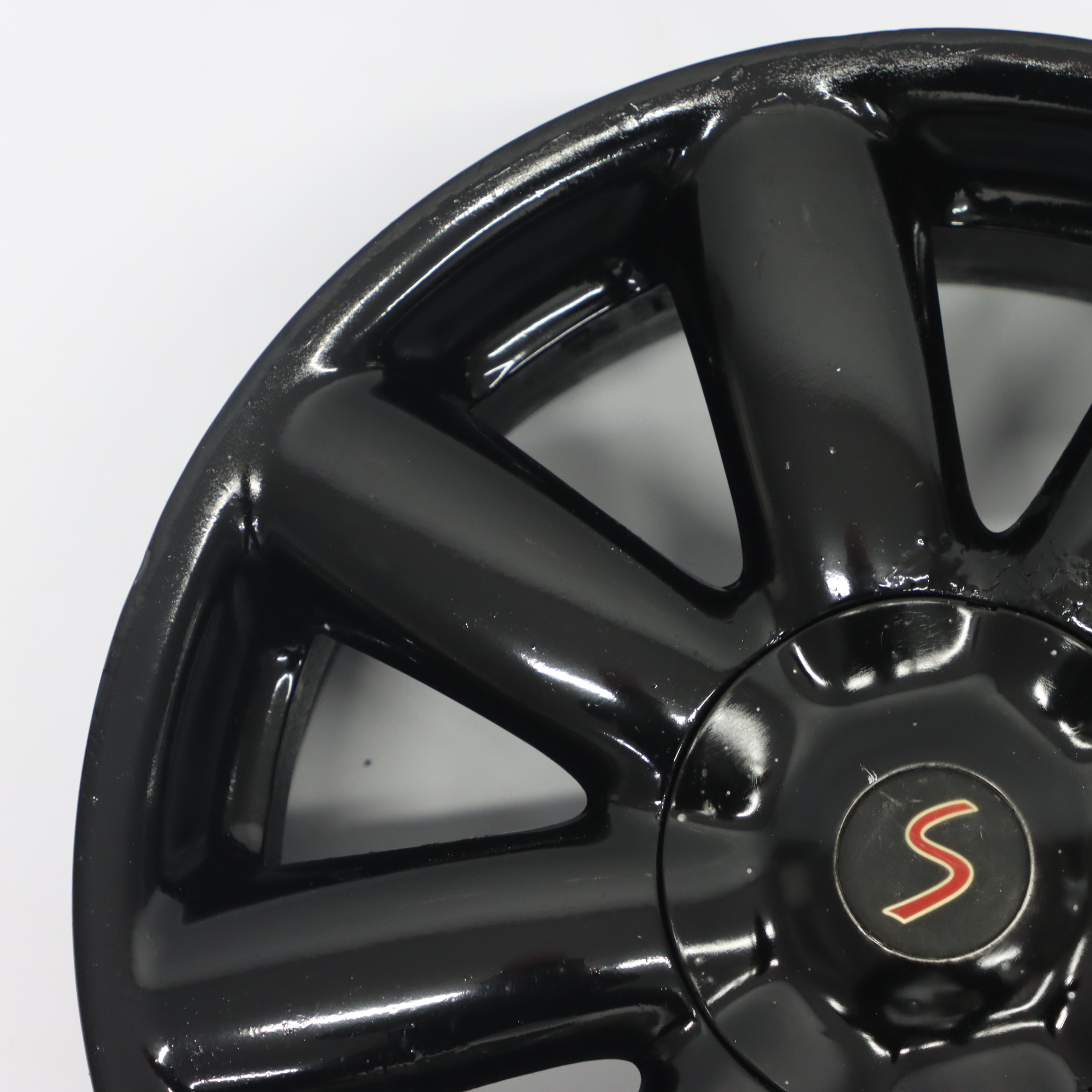 Mini Cooper R50 R55 R56 R57 Noir Jante Alliage 17" 7J ET:48 Crown Spoke 104