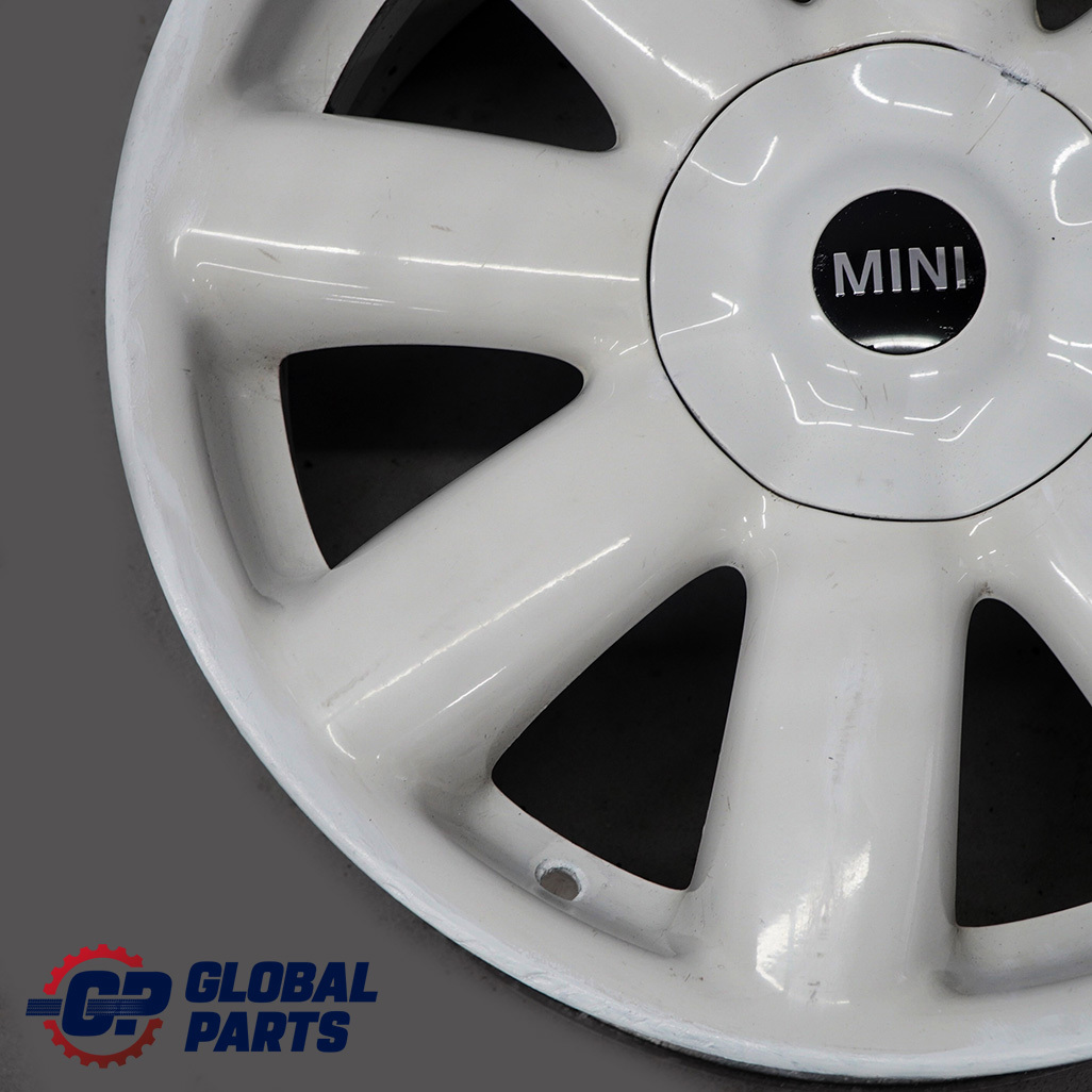 Mini Cooper R50 R56 Weiß Alu Felge Alufelge 17" 7J ET:48Crown Spoke 104 676941