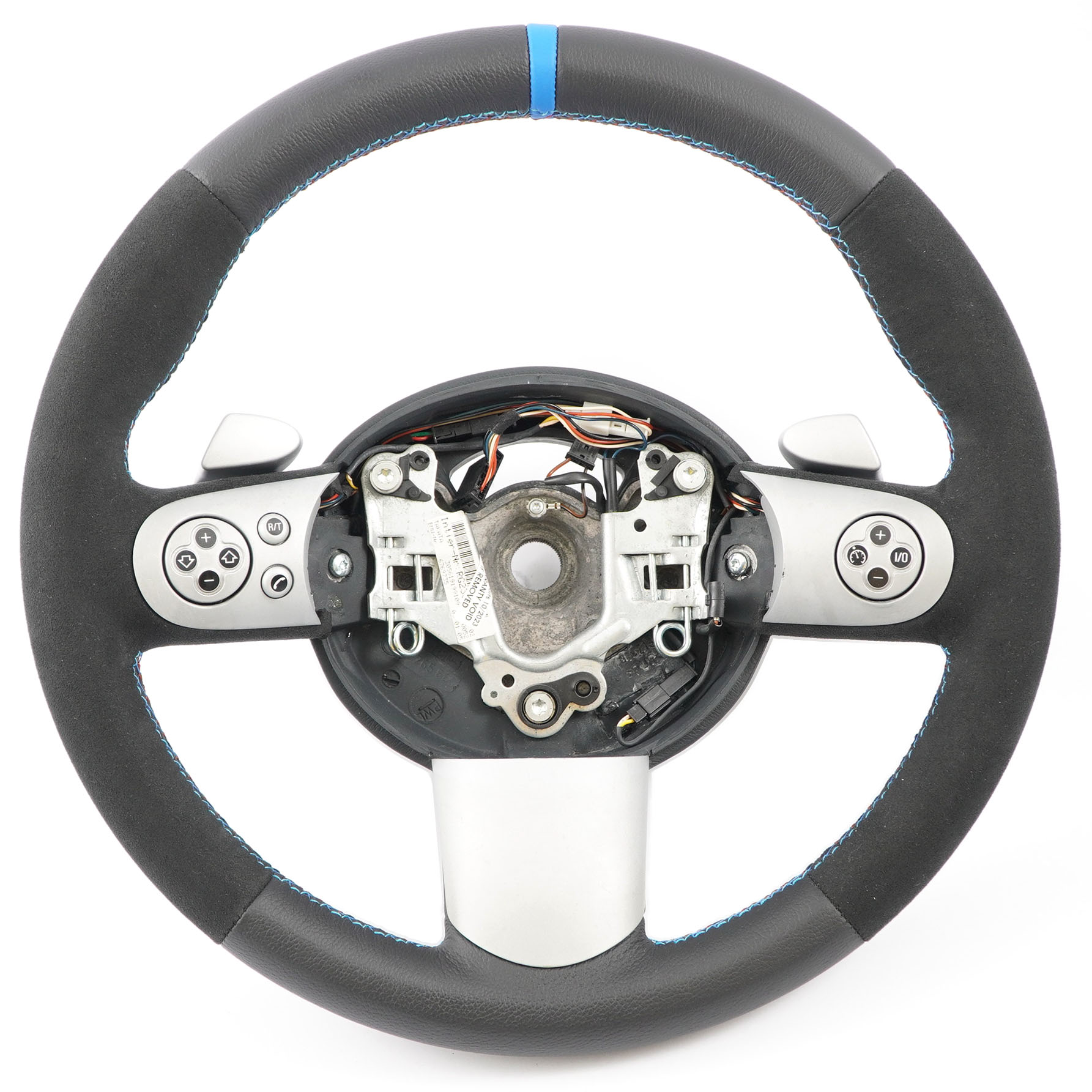 Mini R50 R53 NEW Black Leather Sport Steering Wheel Steptronic Multifunction 