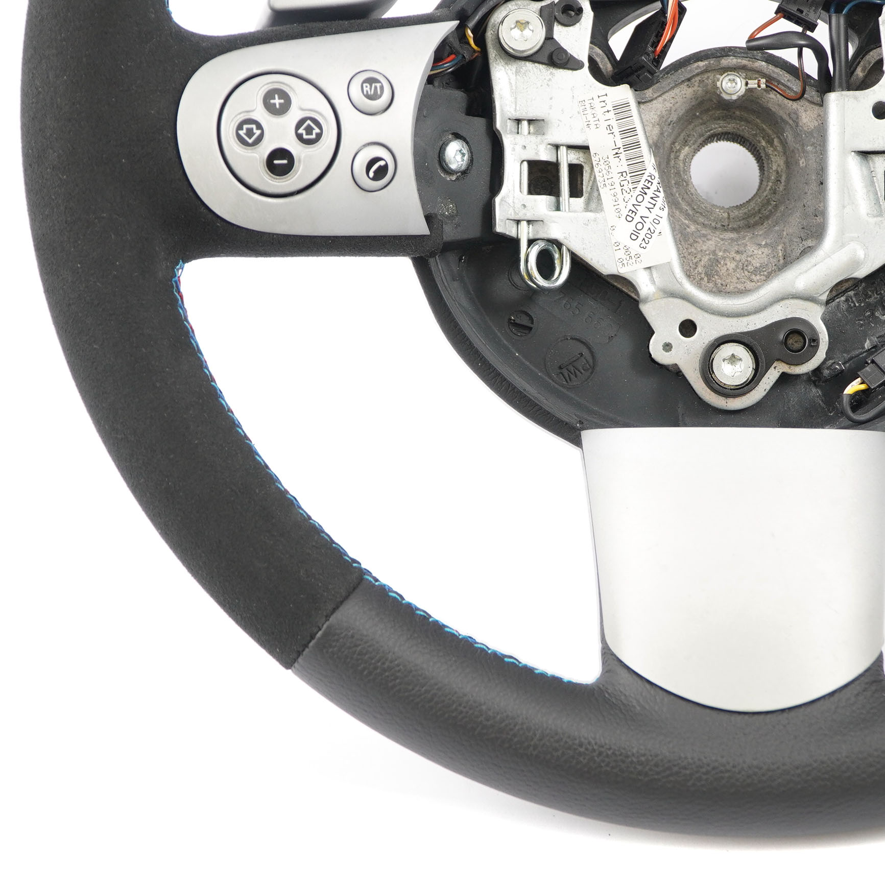 Mini R50 R53 NEW Black Leather Sport Steering Wheel Steptronic Multifunction 