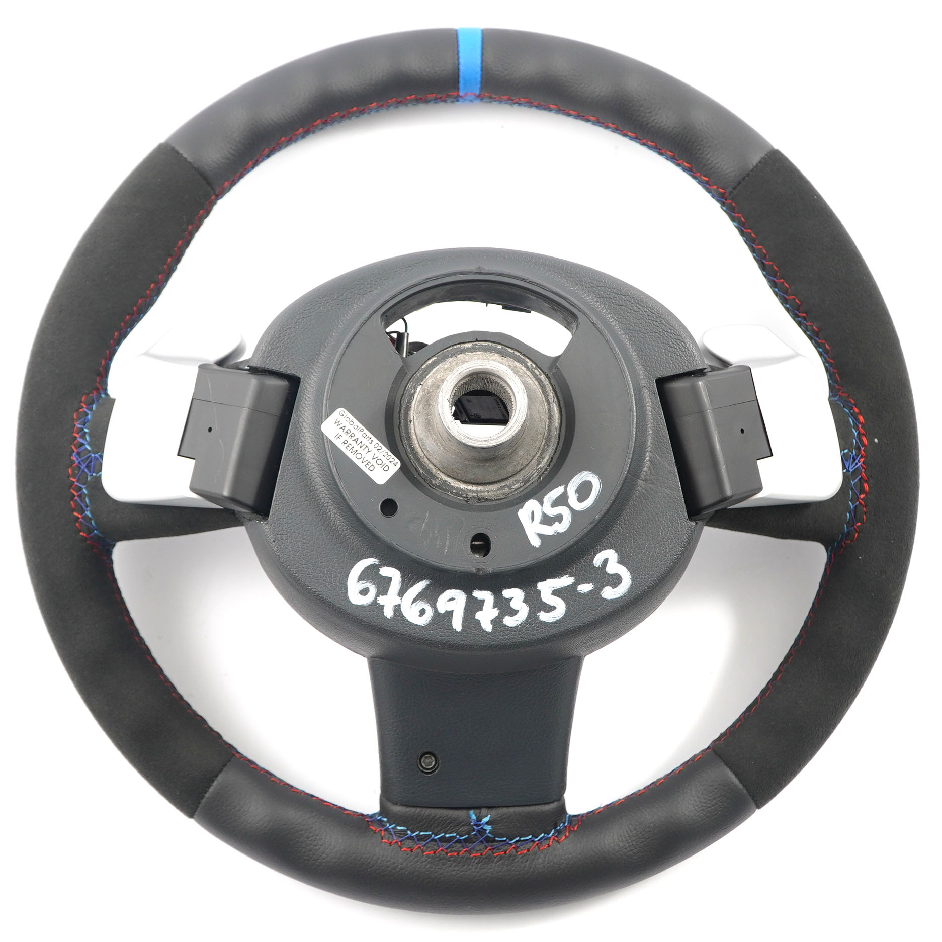 Mini R50 R53 NEW Black Leather Sport Steering Wheel Steptronic Multifunction