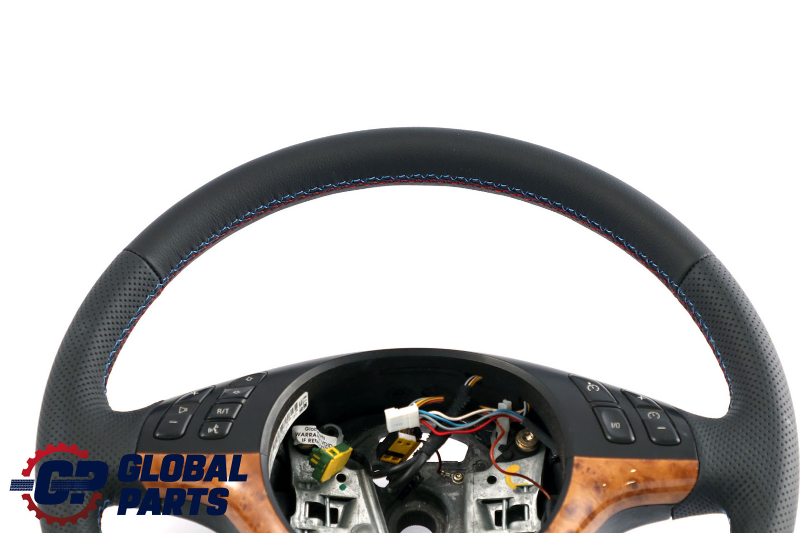 BMW X5 Series E53 NEW Black Leather Sport Steering Wheel 3 Spoke M-tricoloured 