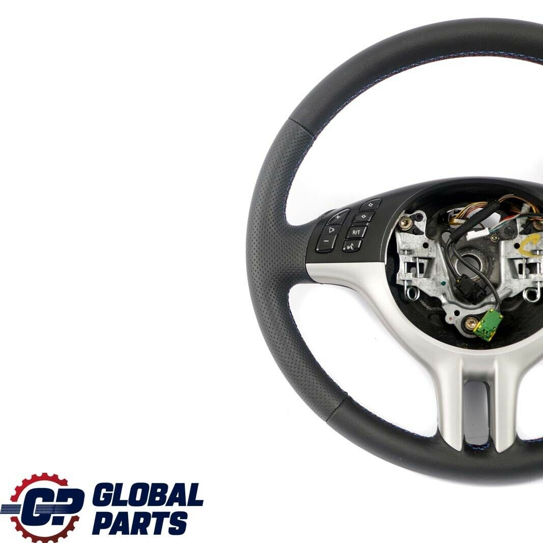 BMW X5 Series E53 NEW Black Leather Sport Steering Wheel 3 Spoke M-tricoloured