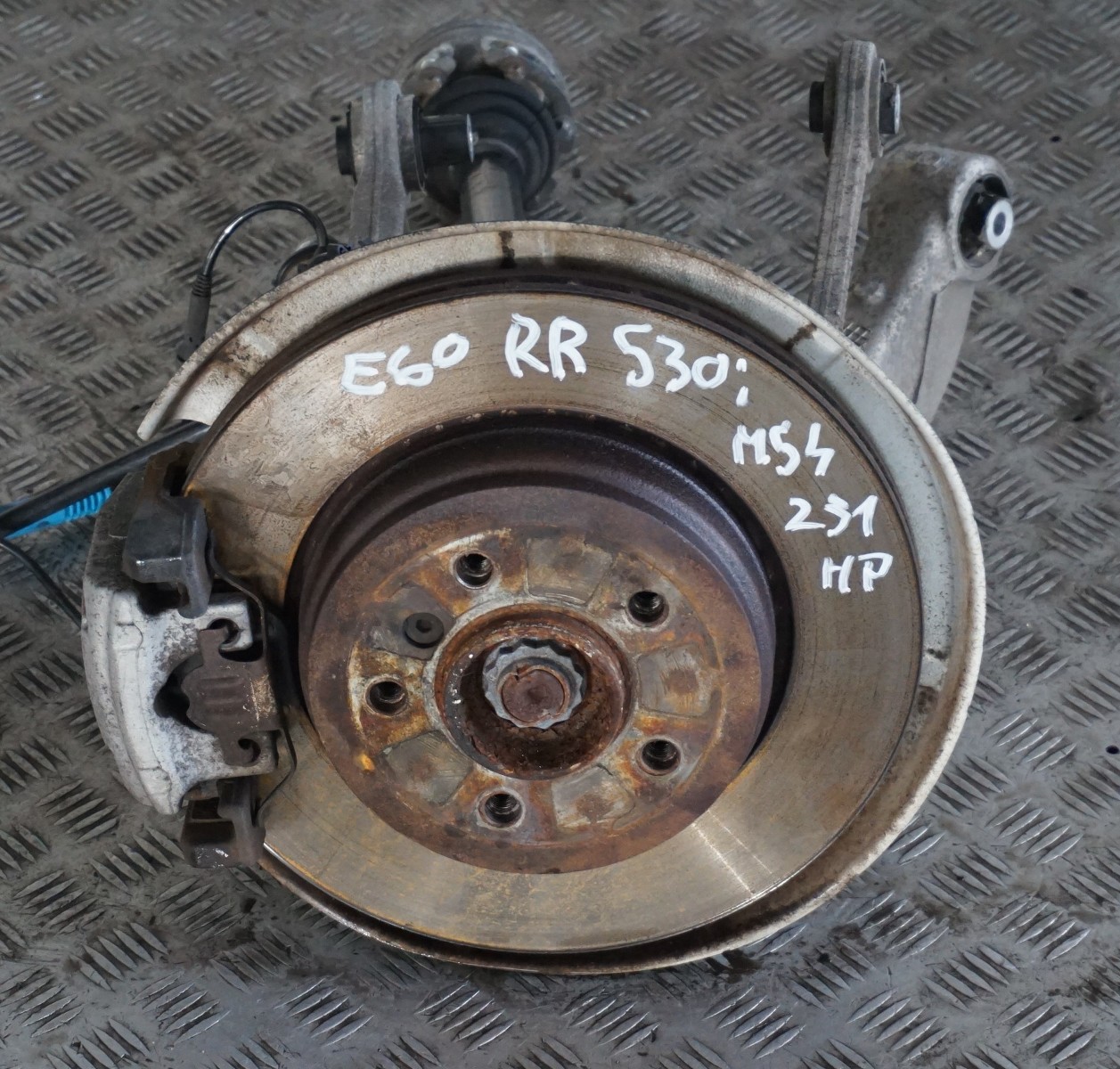 BMW 5 Series E60 530i M54 Rear Right O/S Hub Leg Carrier Brake Disc Caliper