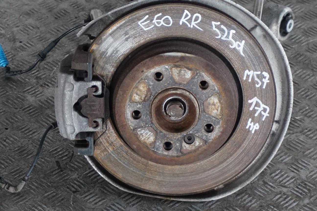 BMW E60 525d M57N Rear Right O/S Suspension Hub Leg Carrier Brake Disc Caliper