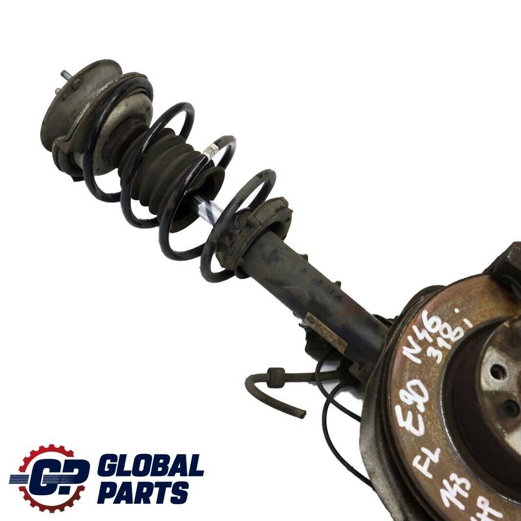 BMW 3 SERIES E90 318i N46 FRONT LEFT SPRING STRUT LEG BRAKE SUSPENSION HUB N/S