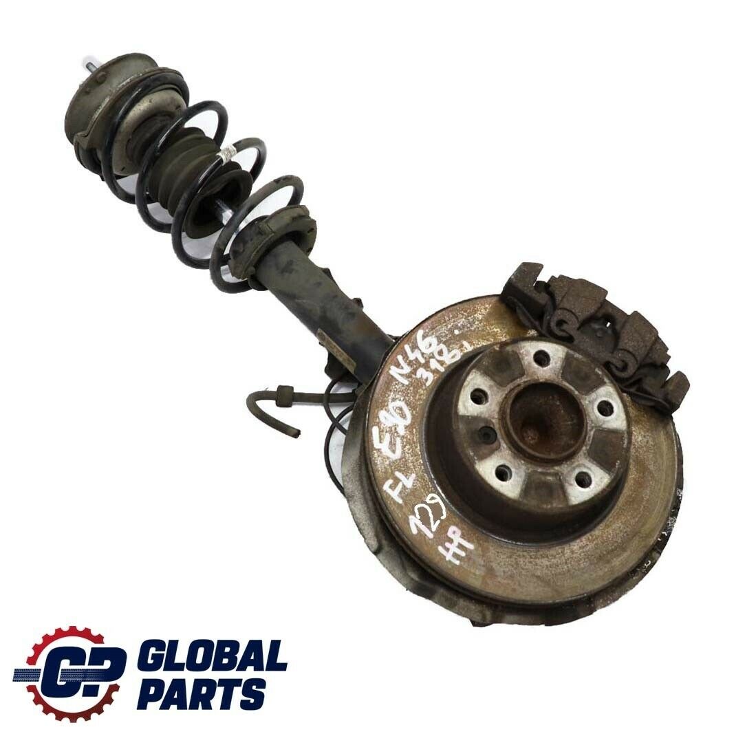 BMW 3 SERIES E90 318i N46 FRONT LEFT SPRING STRUT LEG BRAKE SUSPENSION HUB N/S