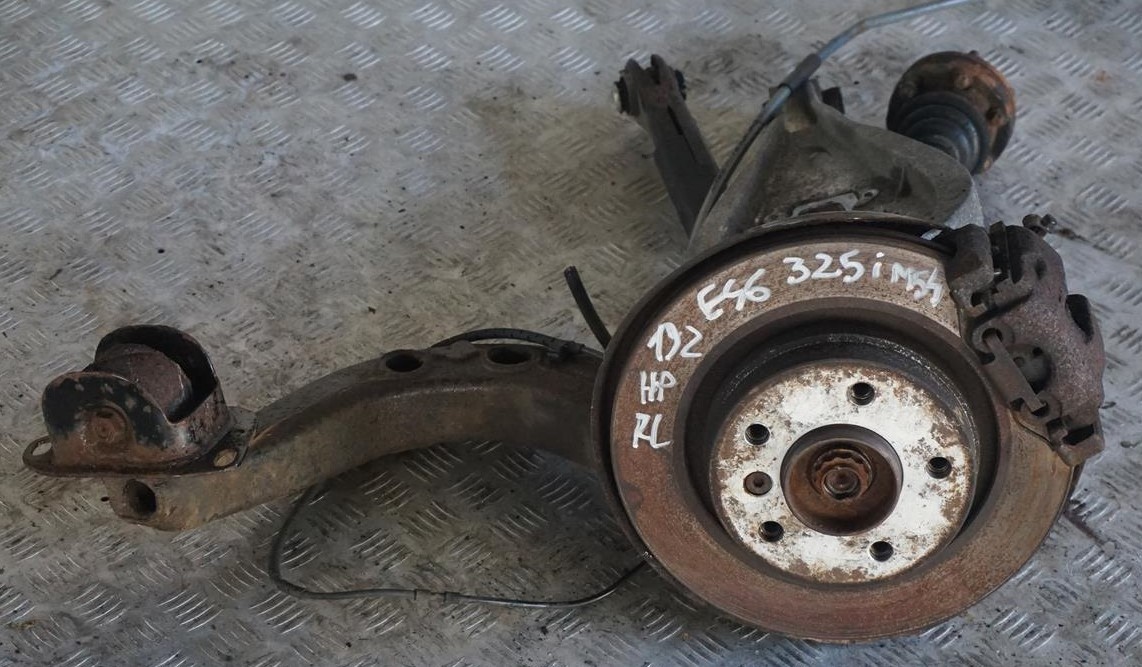 BMW 3 E46 Saloon 325i M54 Rear Left N/S Suspension Leg Brake Wheel Hub Axle