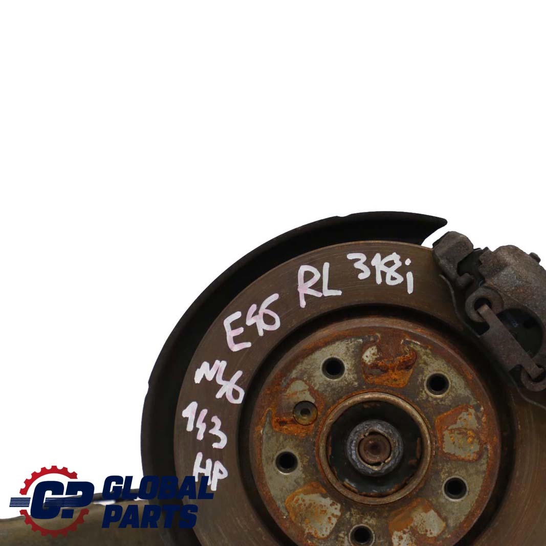 BMW 3 E46 318i N46 Rear Left N/S Suspension Leg Brake Disc Wheel Hub Axle