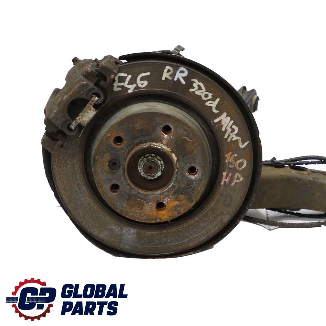 BMW 3 E46 320d M47N Rear Right O/S Suspension Leg Brake Disc Wheel Hub Axle