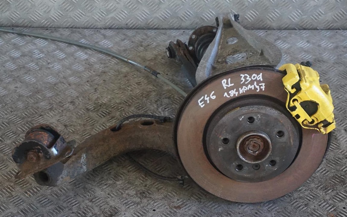 BMW 3 E46 Saloon 330d M57 Rear Left N/S Suspension Leg Brake Wheel Hub Axle