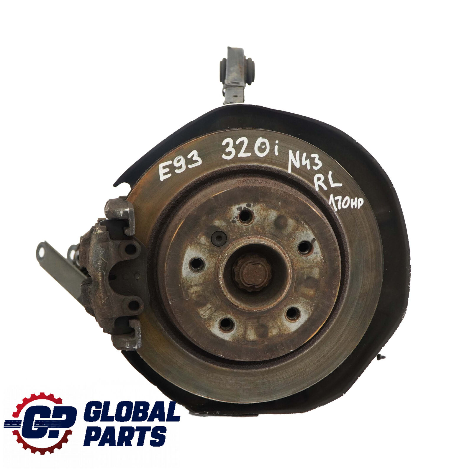 BMW E93 320i N43 Rear Left N/S Axle Leg Suspension Brake Disc Hub