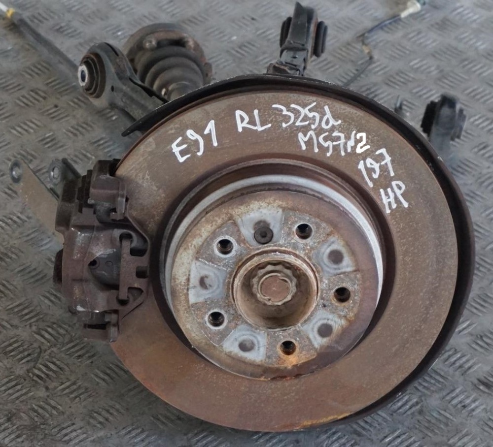 BMW E91 Touring 325d M57N2 Rear Left N/S Axle Leg Suspension Brake Disc Hub