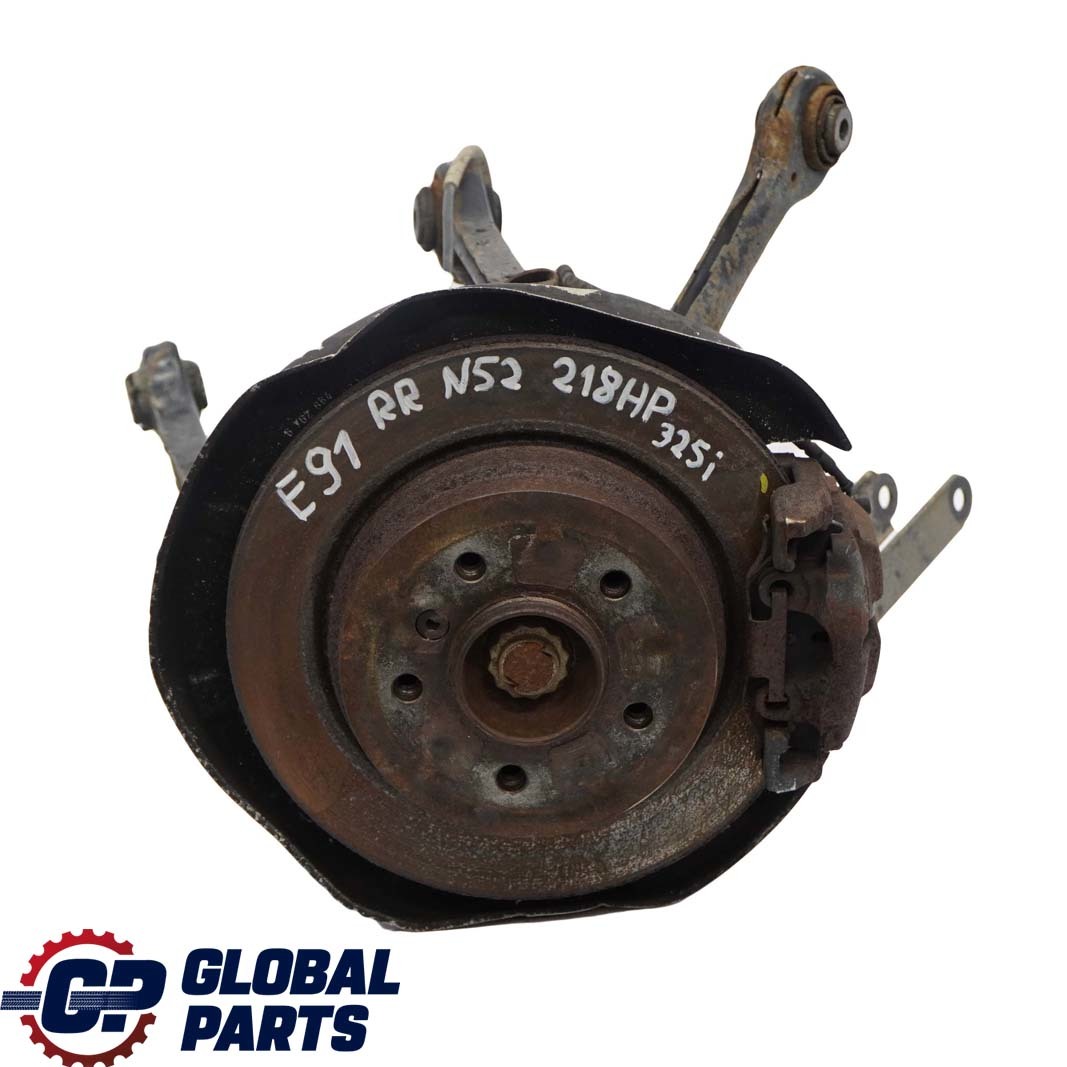 BMW 3 E91 Touring 325i N52 Rear Right O/S Suspension Leg Axle Brake Hub Manual